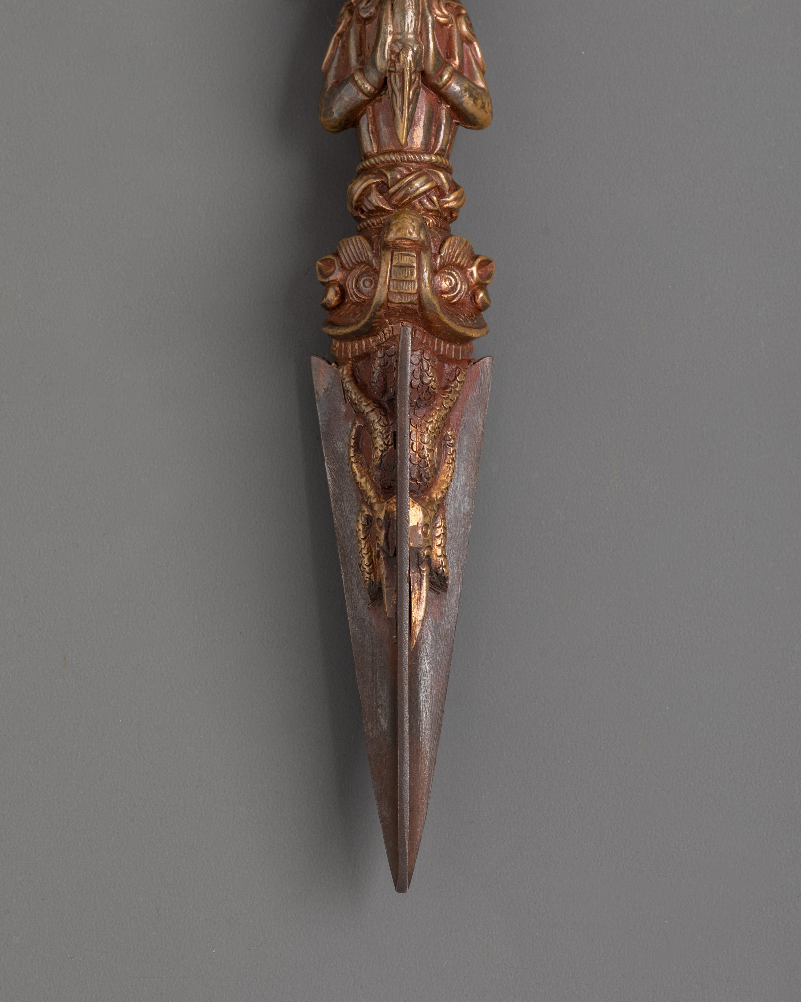 Handcrafted Copper Phurba Dagger | Ritual Tool for Spiritual Practices