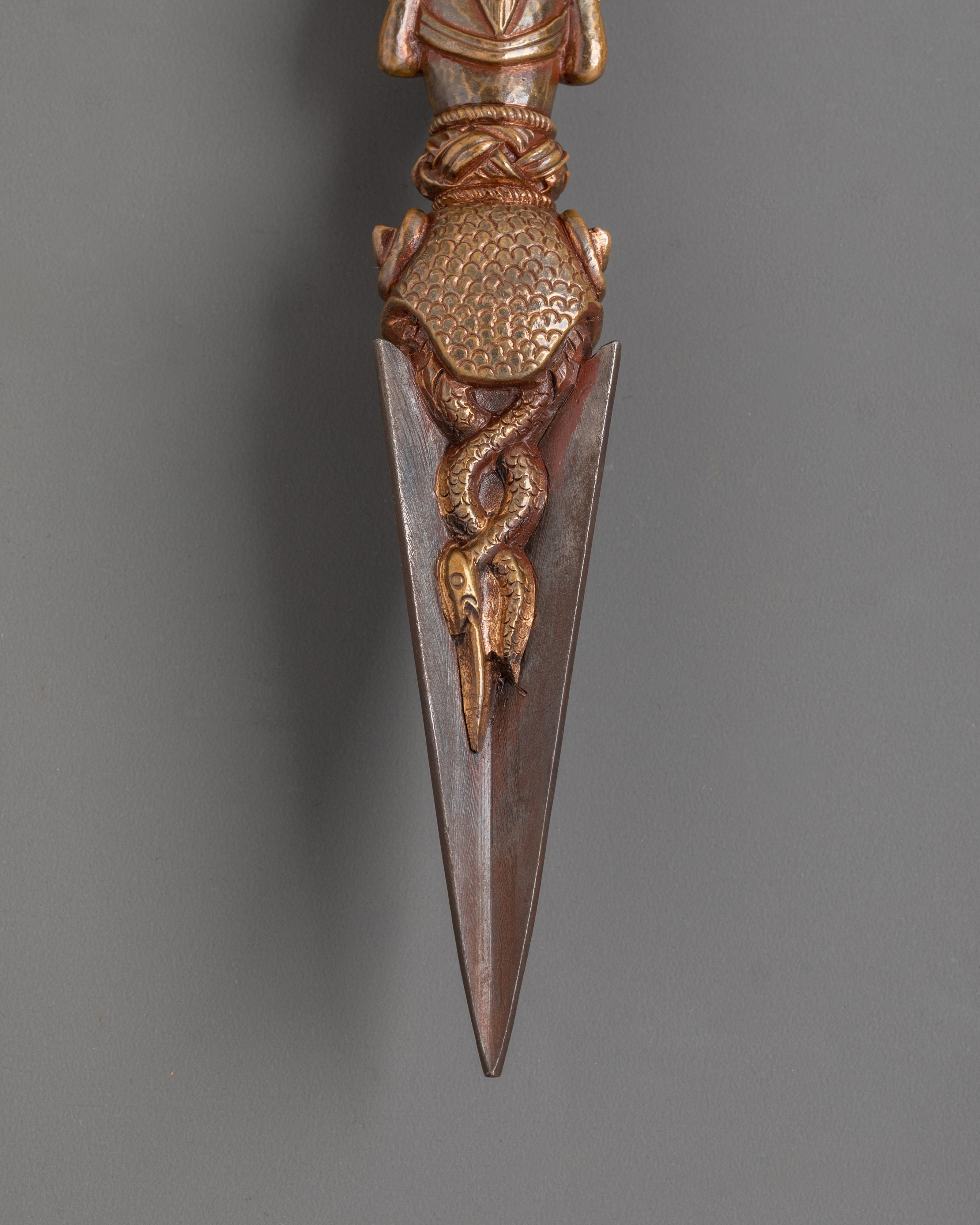 Handcrafted Copper Phurba Dagger | Ritual Tool for Spiritual Practices