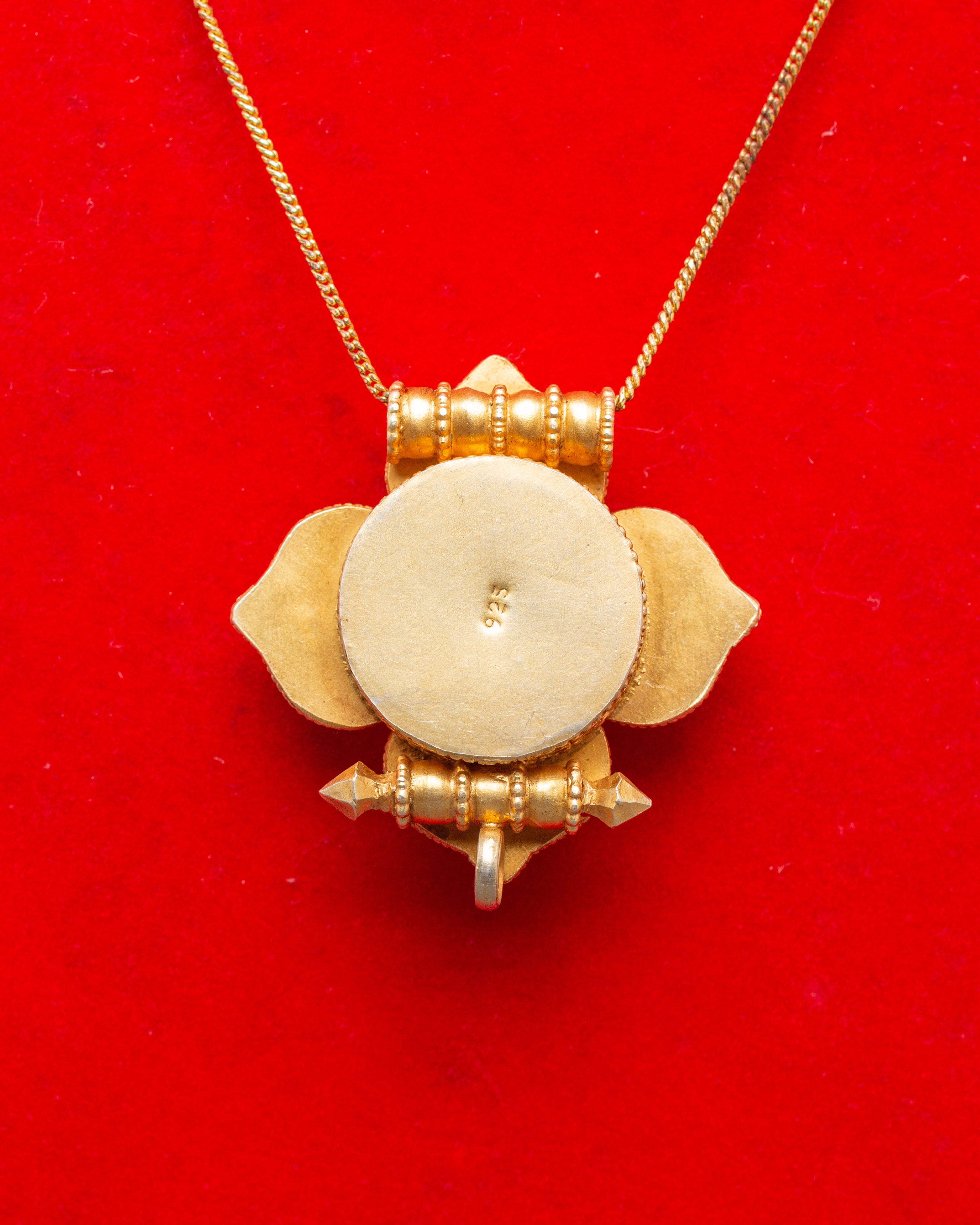 Handcrafted Lotus Ghau Box Locket | Wearable Symbol of Enlightened Living