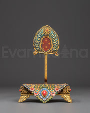 Himalayan Buddhist Throne | Sacred Seat for Deity Statues and Altar