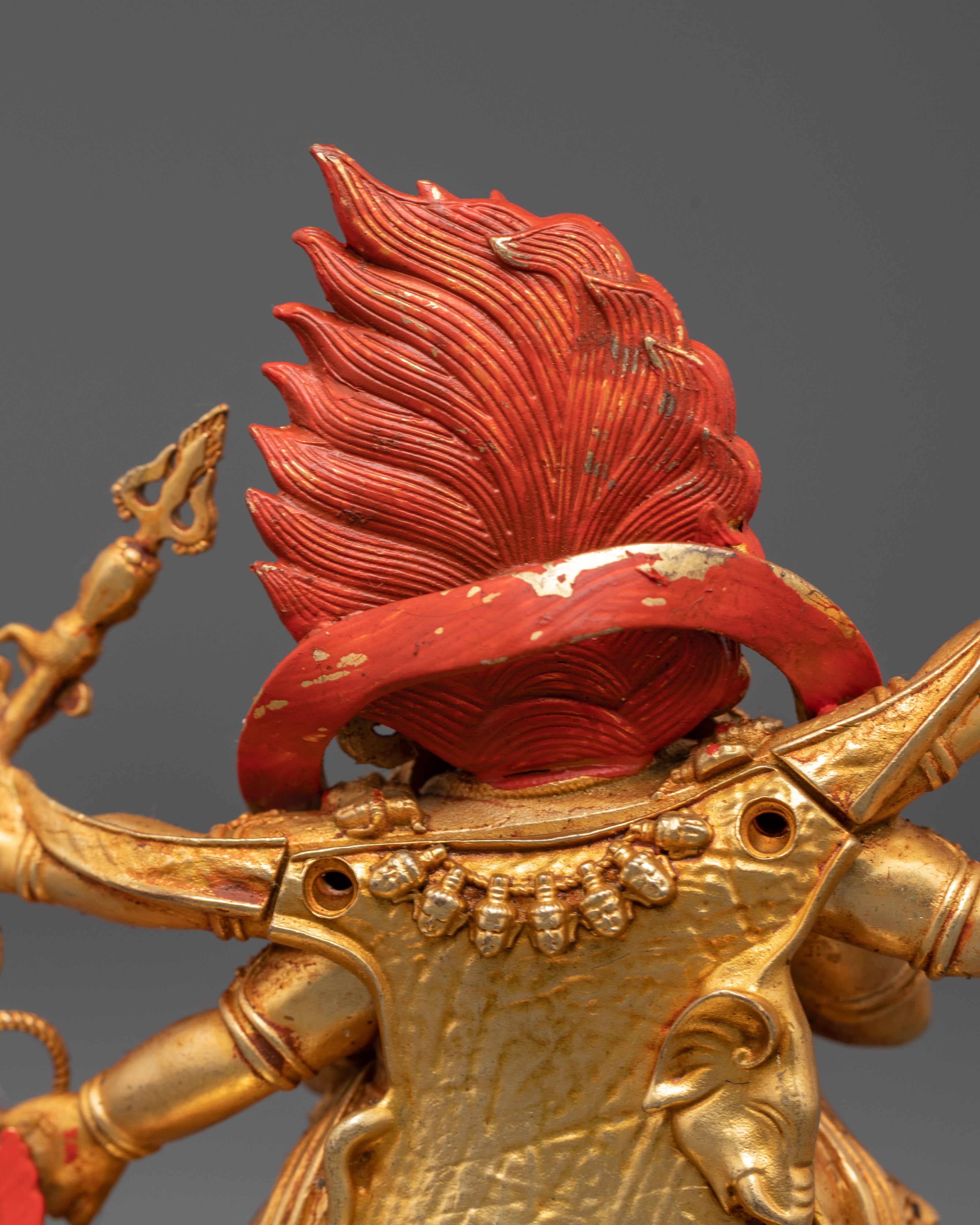 Tibetan Six Armed Mahakala Sculpture | A Sacred Guardian of Tibetan Buddhism