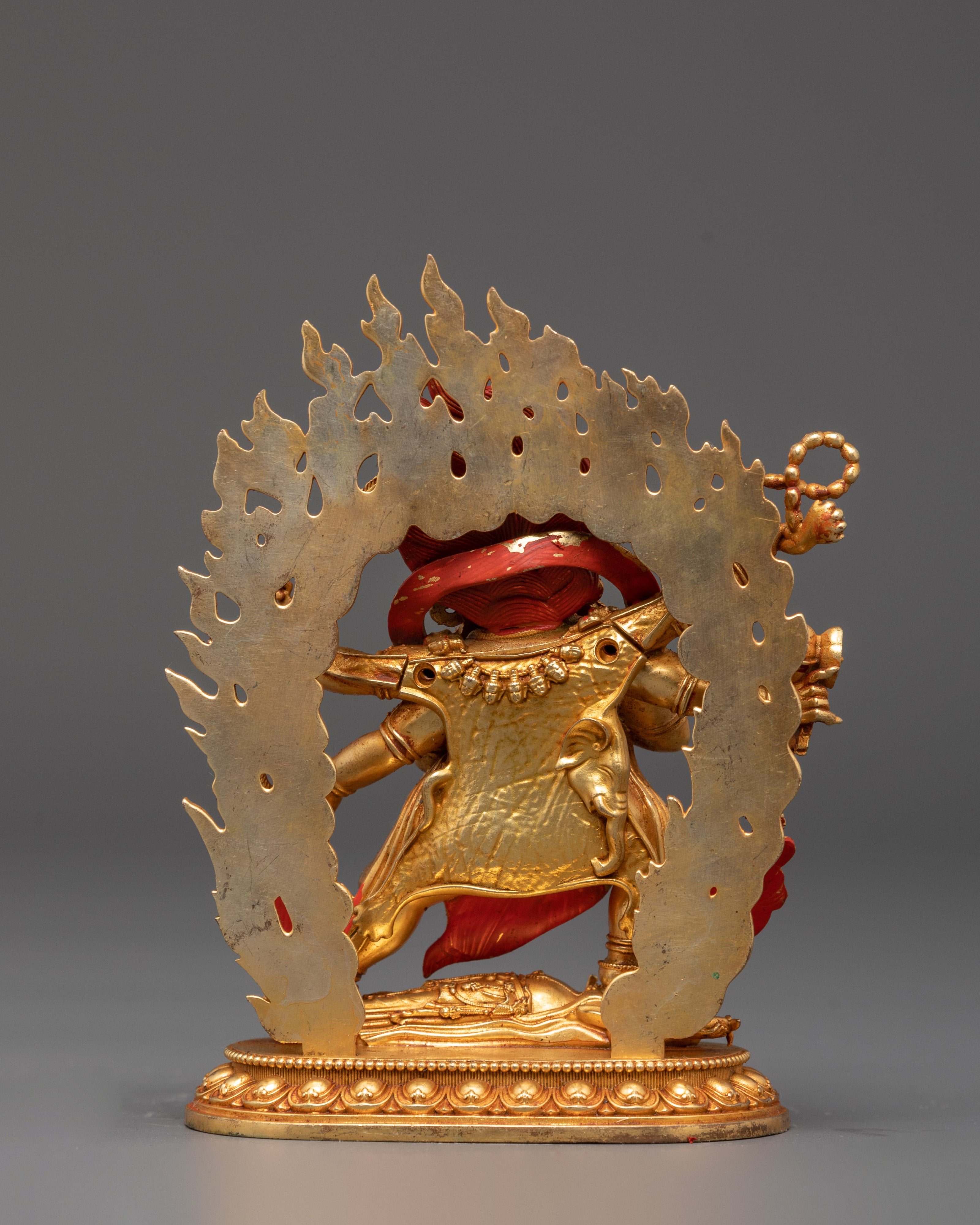 Tibetan Six Armed Mahakala Sculpture | A Sacred Guardian of Tibetan Buddhism