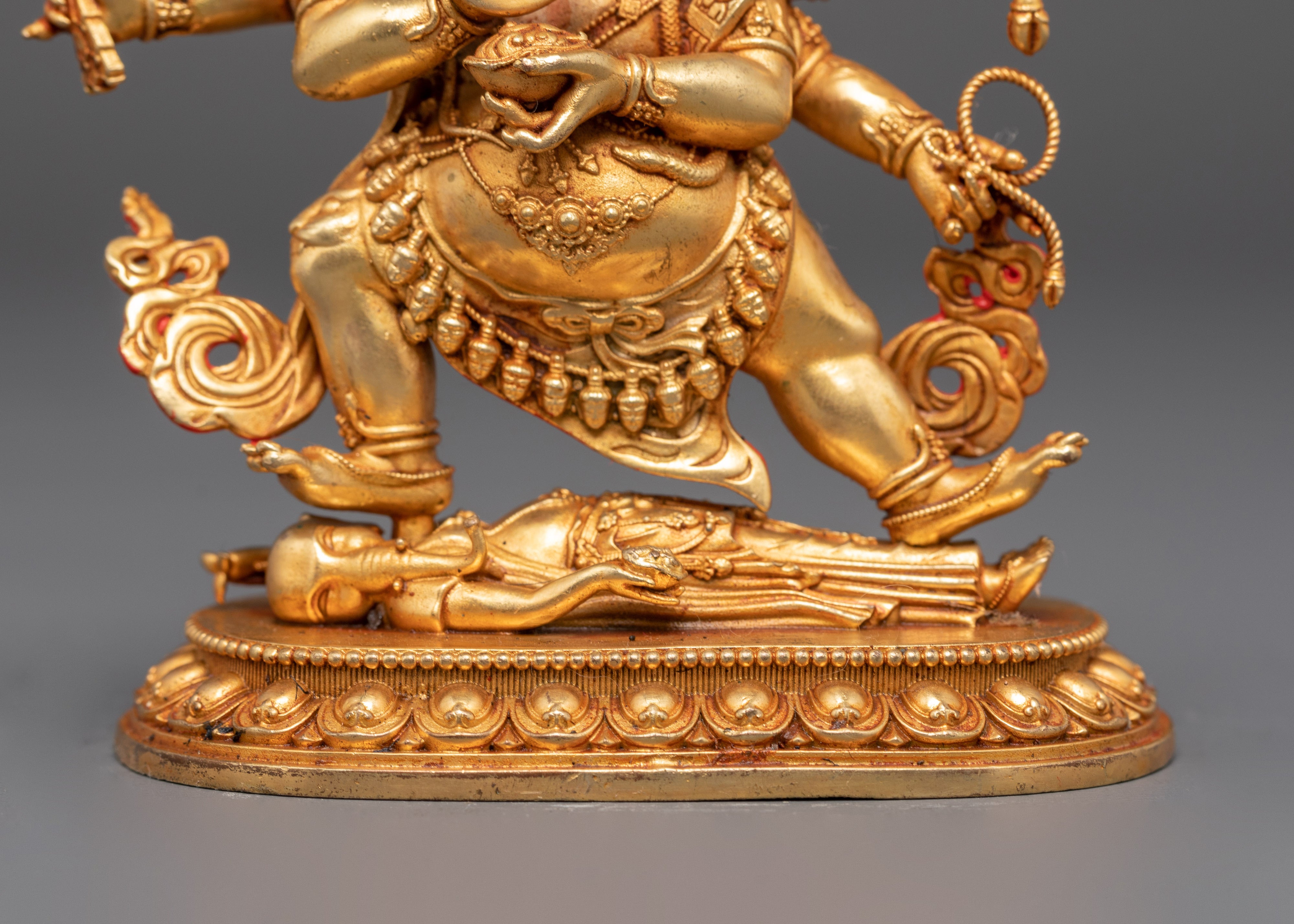 Tibetan Six Armed Mahakala Sculpture | A Sacred Guardian of Tibetan Buddhism