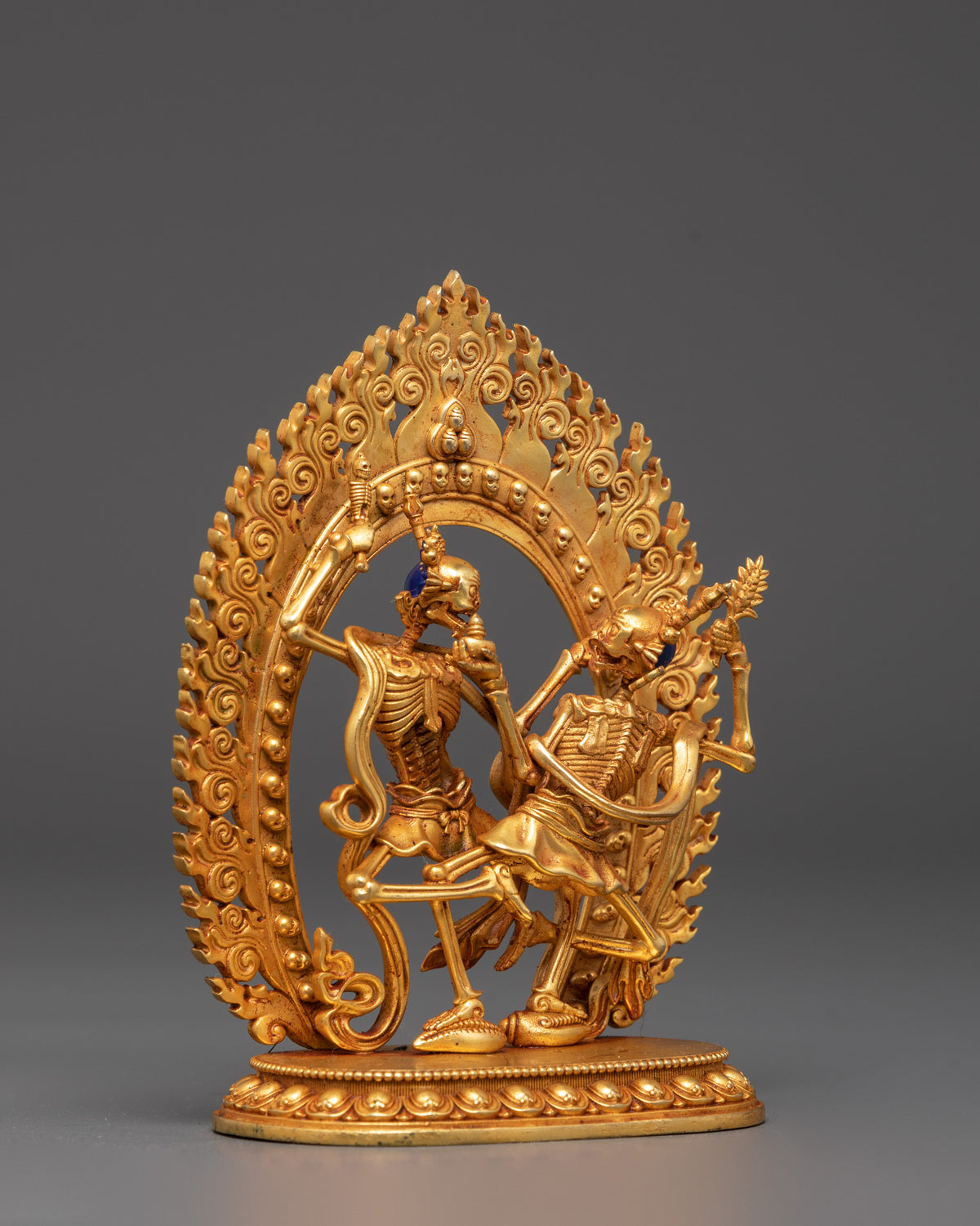 Divine Protector Chitipatti Sculpture | A Sacred Guardian in Tibetan Buddhism