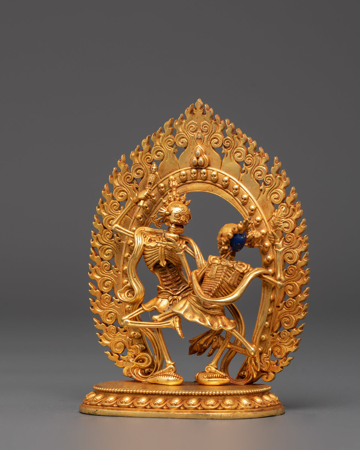 Divine Protector Chitipatti Sculpture | A Sacred Guardian in Tibetan Buddhism