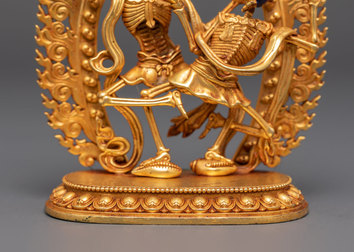 Divine Protector Chitipatti Sculpture | A Sacred Guardian in Tibetan Buddhism