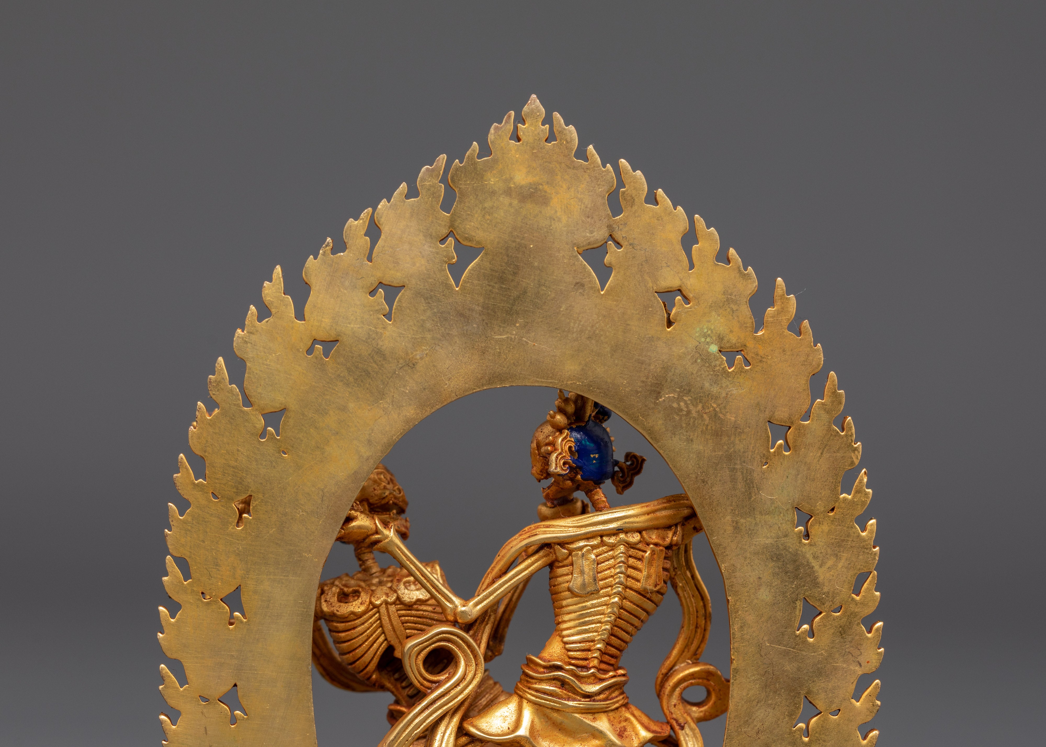 Divine Protector Chitipatti Sculpture | A Sacred Guardian in Tibetan Buddhism