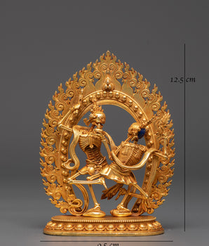 Divine Protector Chitipatti Sculpture | A Sacred Guardian in Tibetan Buddhism