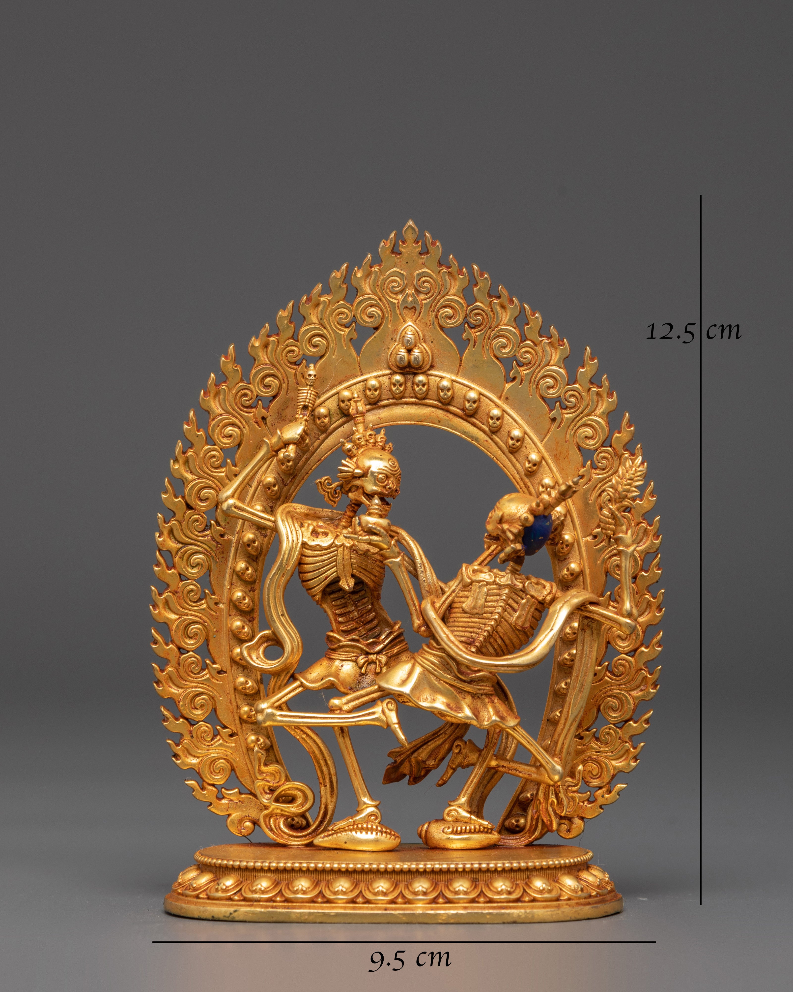 Divine Protector Chitipatti Sculpture | A Sacred Guardian in Tibetan Buddhism