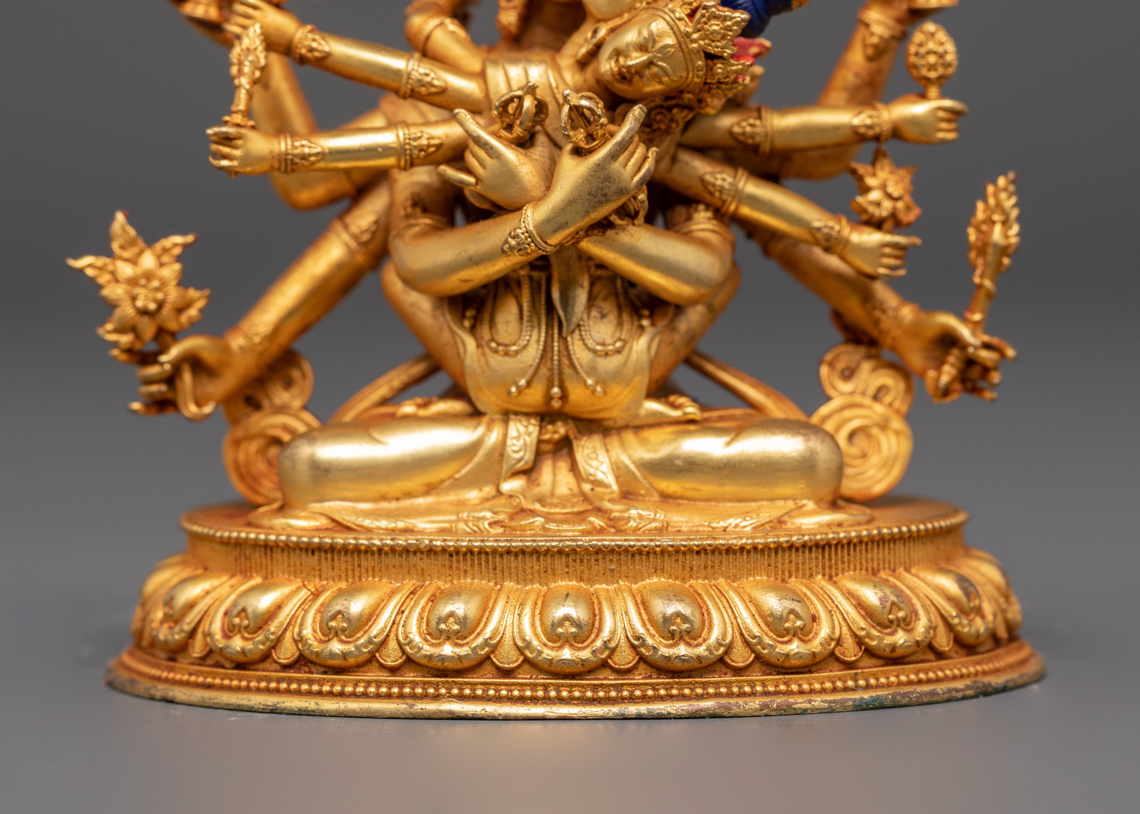 Bodhisattva Deity Guhyasamaja With His Consort Statue | Tantric Meditation Sculpture