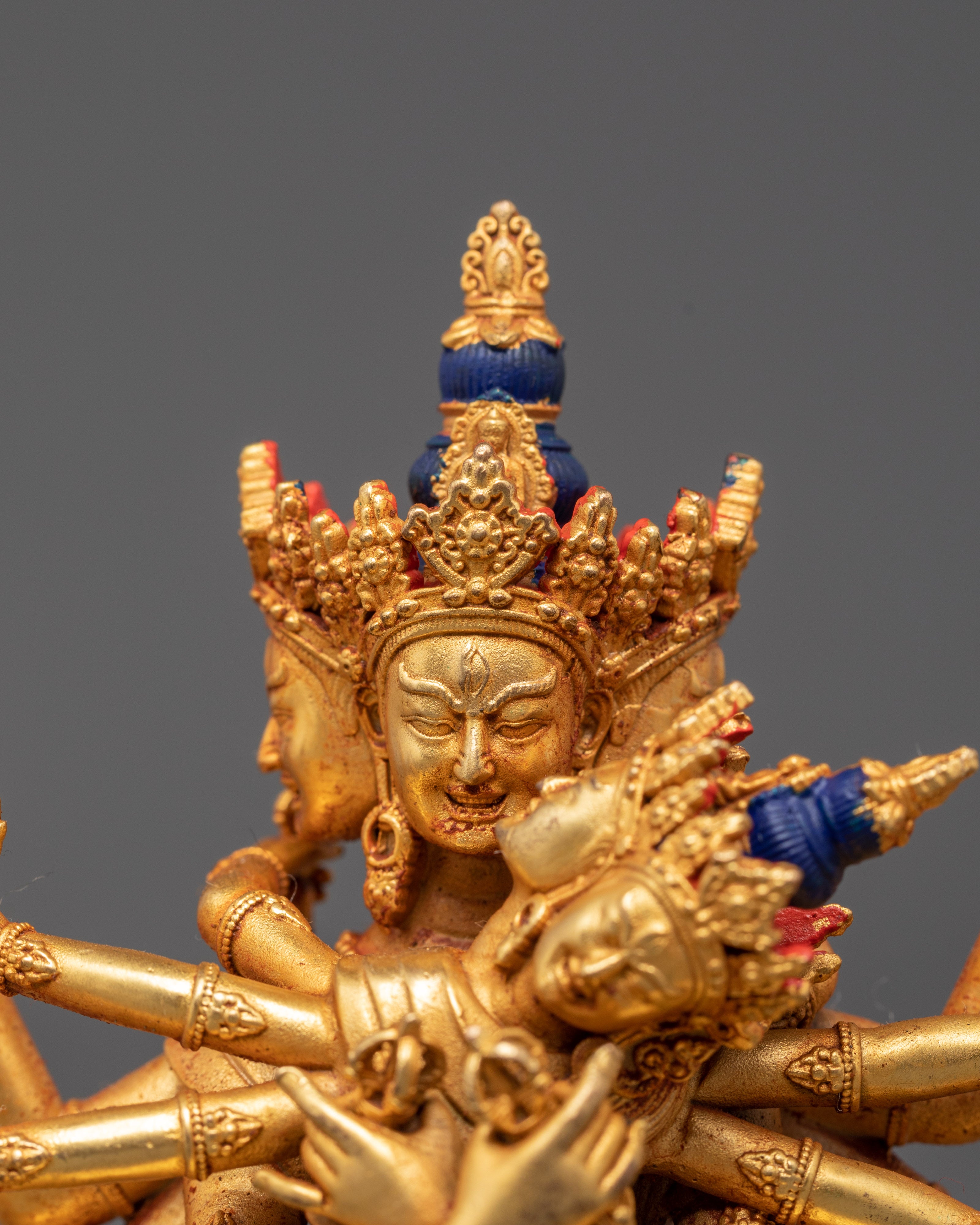 Bodhisattva Deity Guhyasamaja With His Consort Statue | Tantric Meditation Sculpture