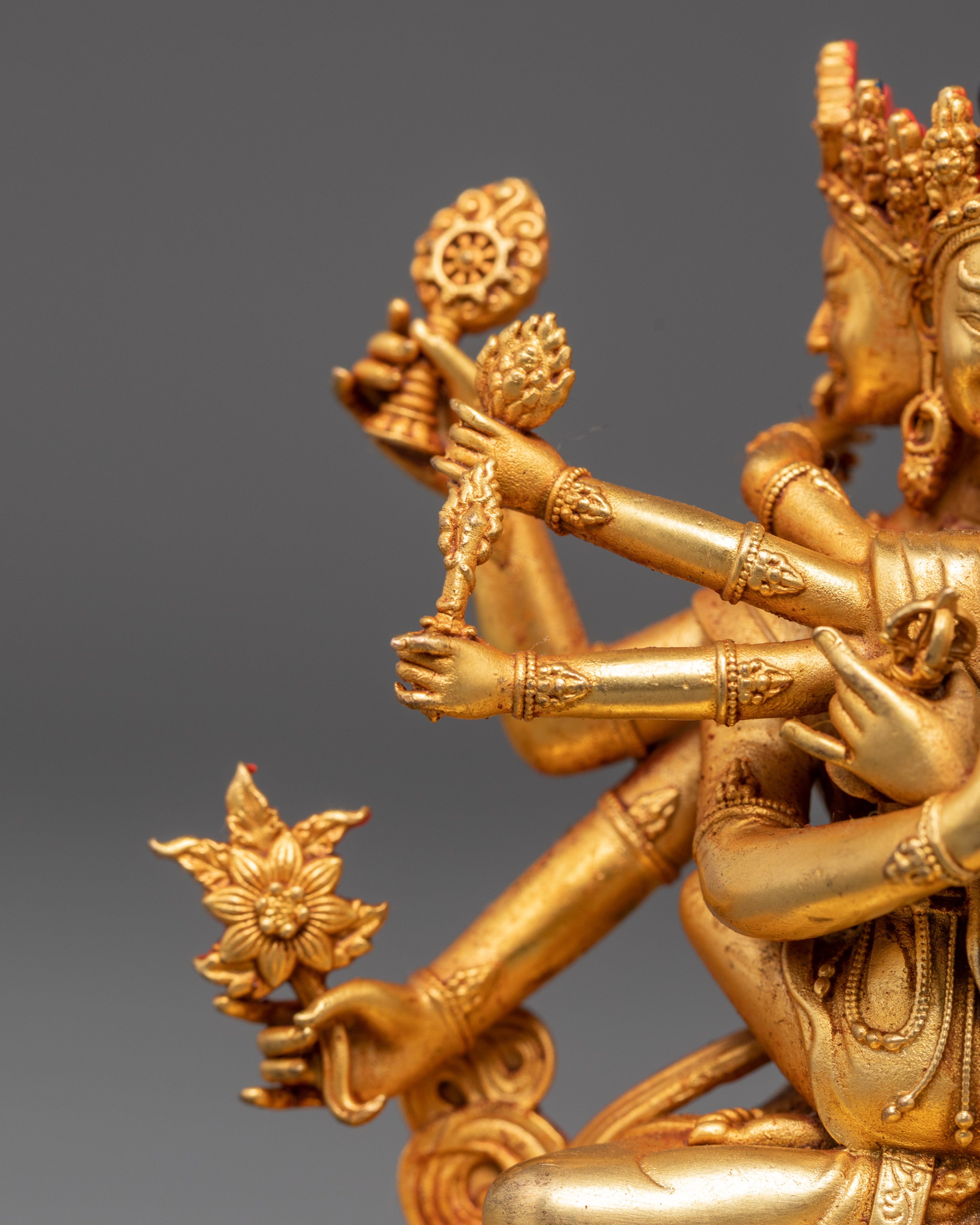 Bodhisattva Deity Guhyasamaja With His Consort Statue | Tantric Meditation Sculpture