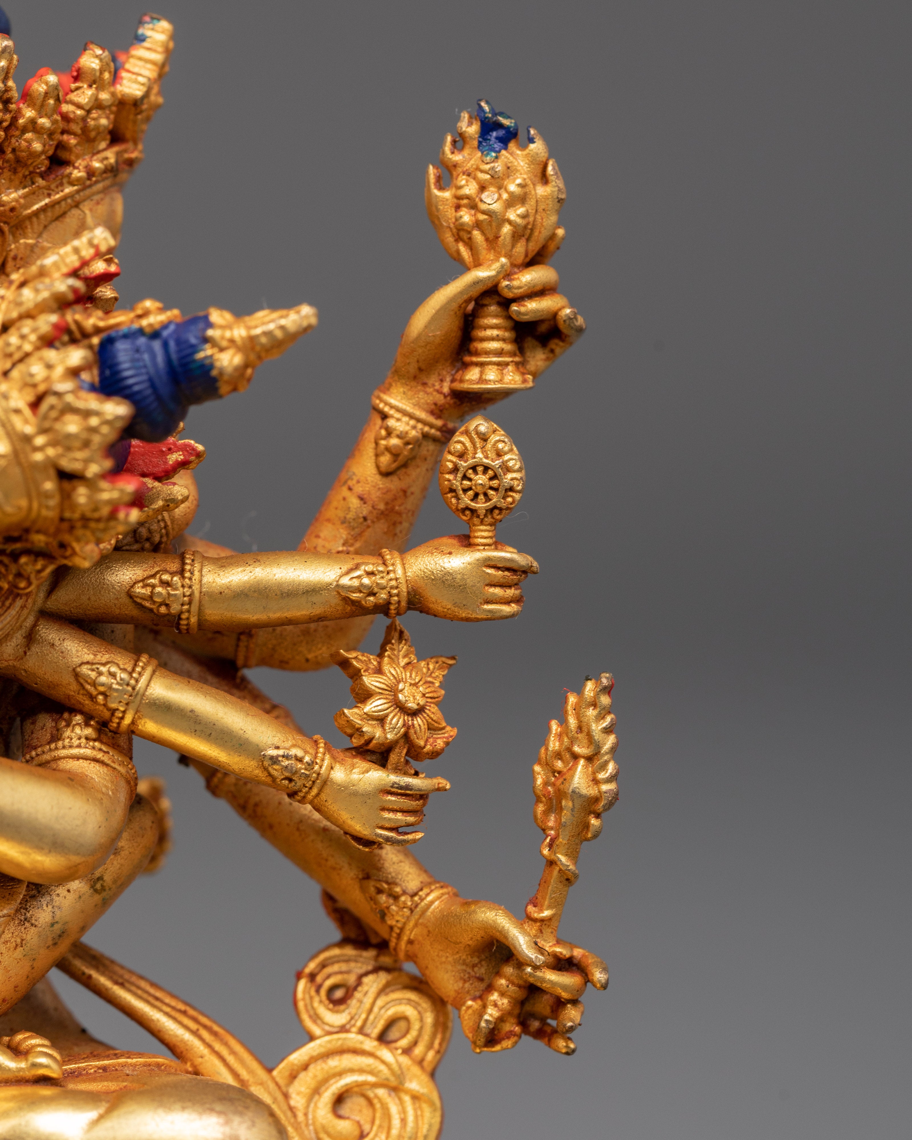 Bodhisattva Deity Guhyasamaja With His Consort Statue | Tantric Meditation Sculpture
