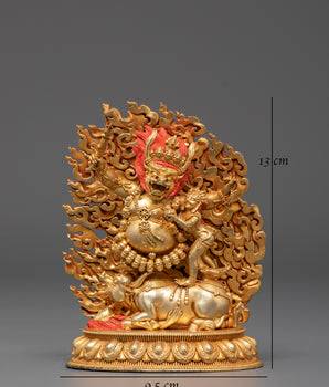 Tantric Deity Yamantaka Sculpture | A Sacred Representation of Protection