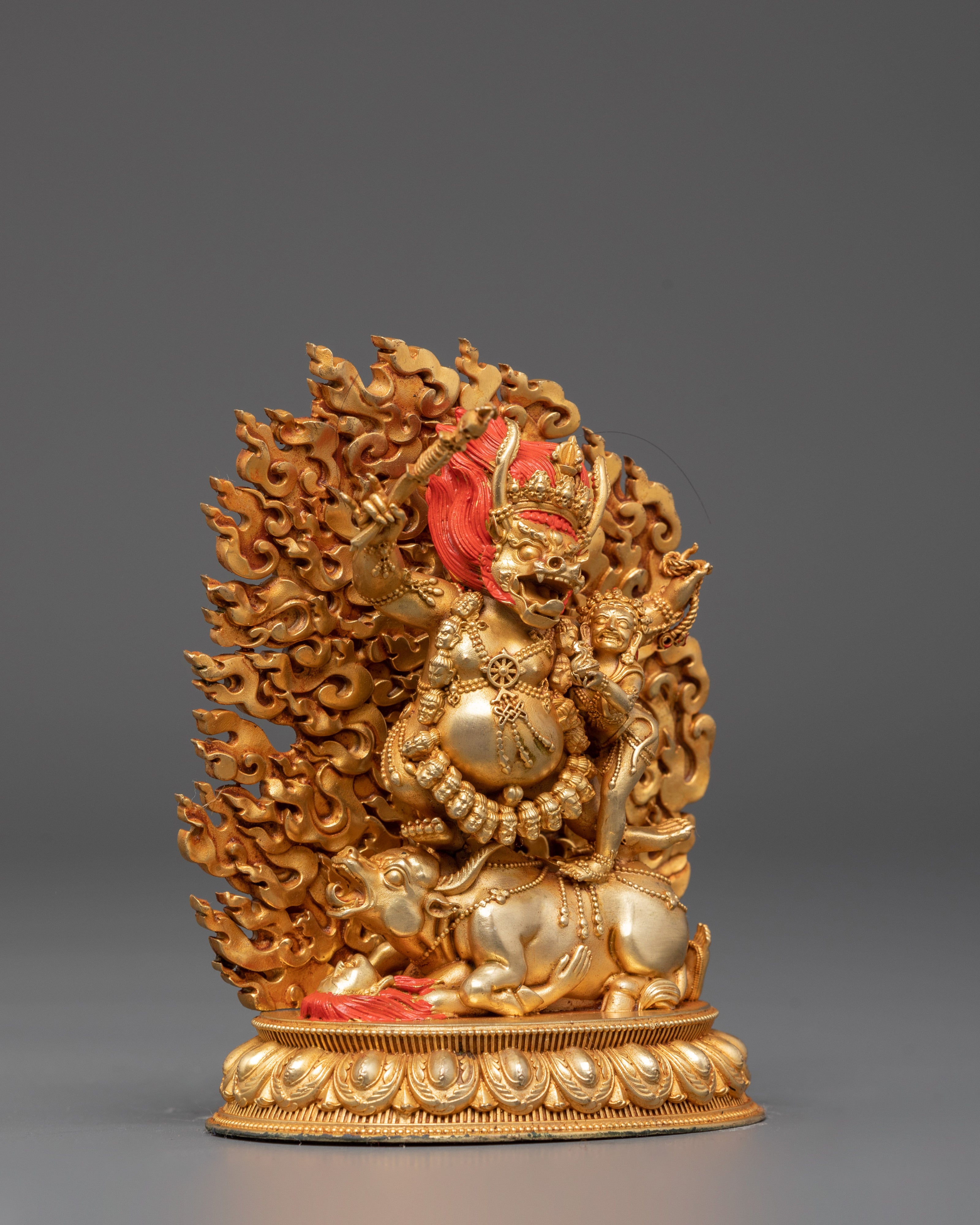 Tantric Deity Yamantaka Sculpture | A Sacred Representation of Protection
