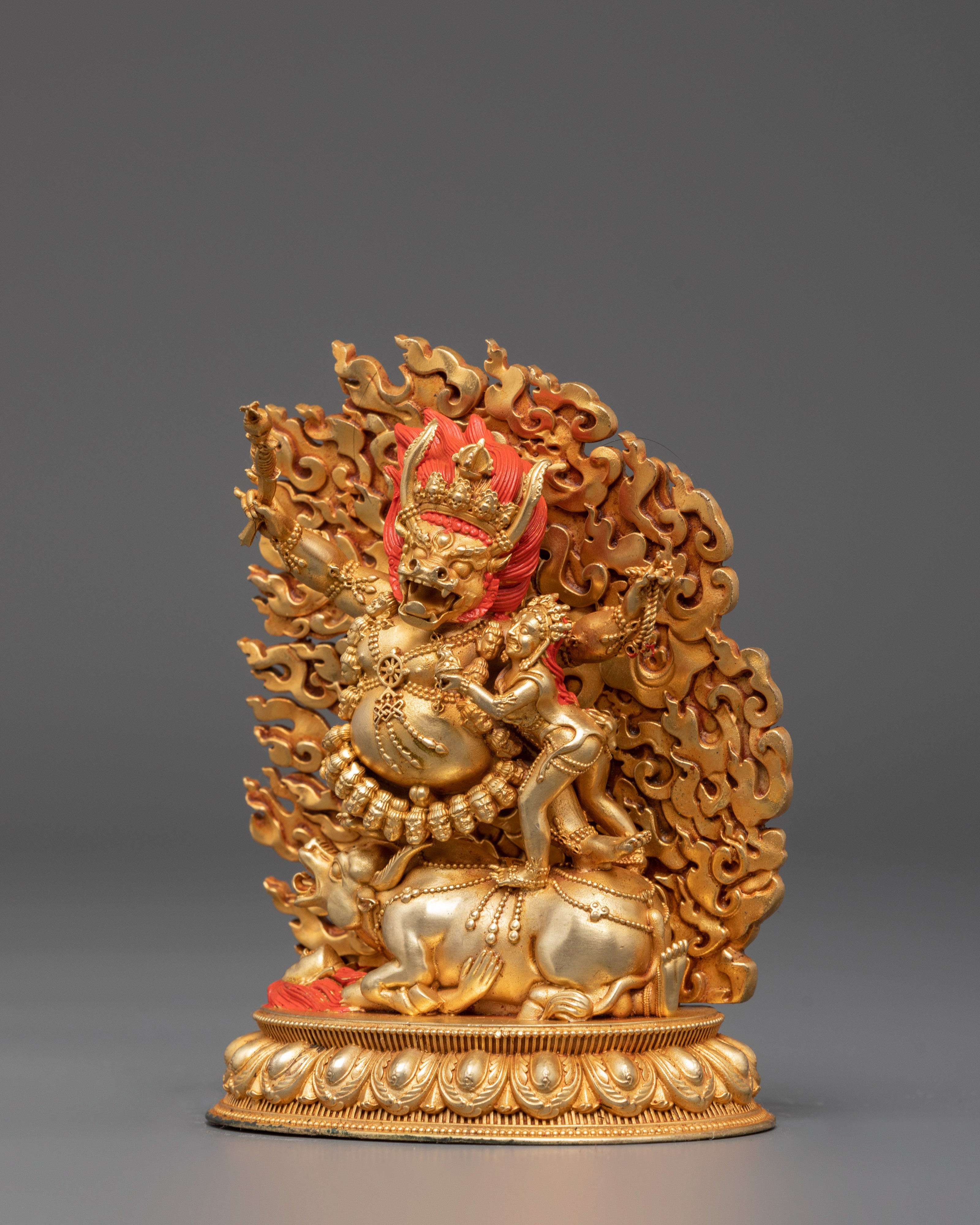 Tantric Deity Yamantaka Sculpture | A Sacred Representation of Protection