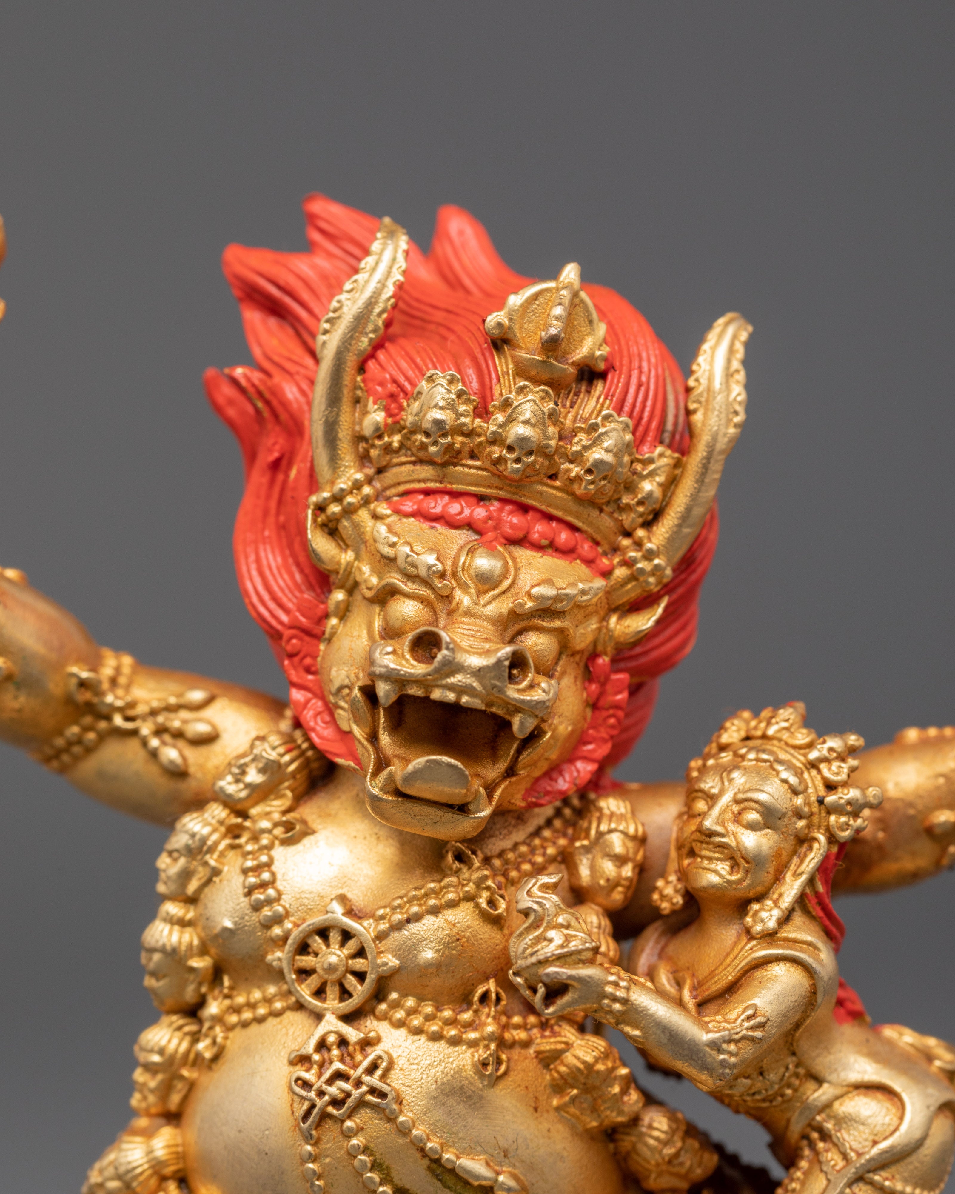 Tantric Deity Yamantaka Sculpture | A Sacred Representation of Protection