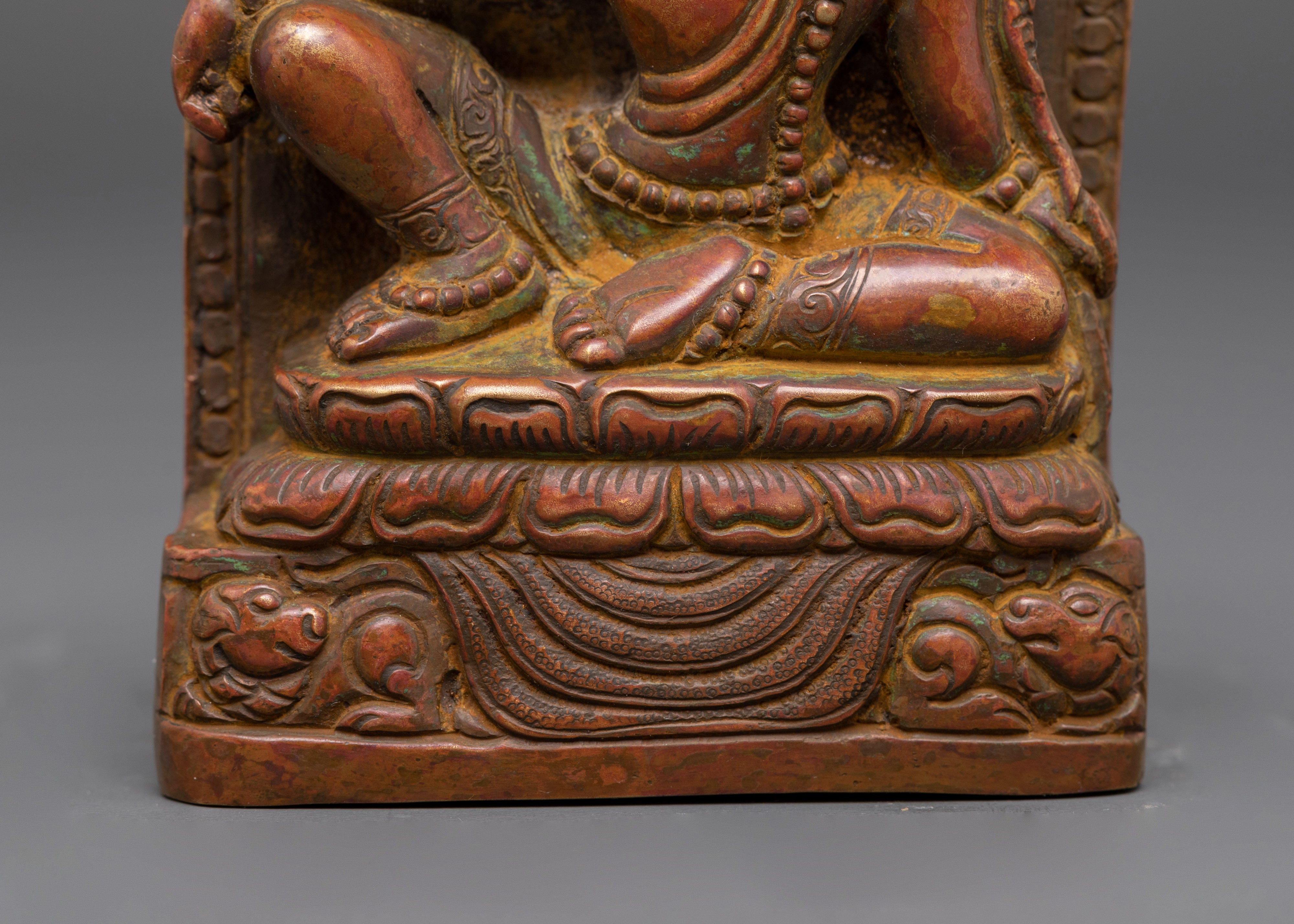 The compassionate Fearless Deity Lokeshwor | Handcrafted Buddhist Statue