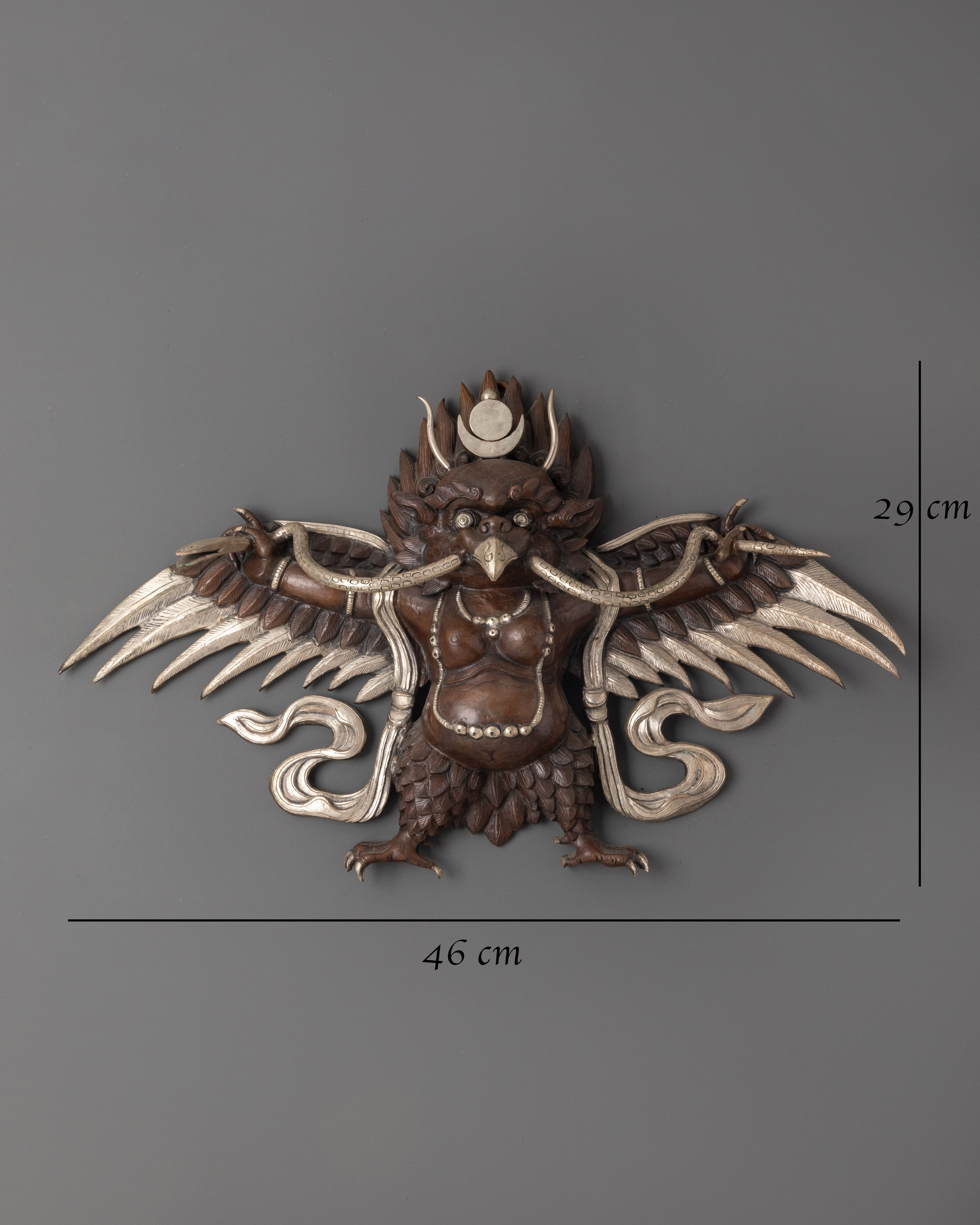 Oxidized Copper Garuda Wall Hanging | Handcrafted Tibetan Wall Art