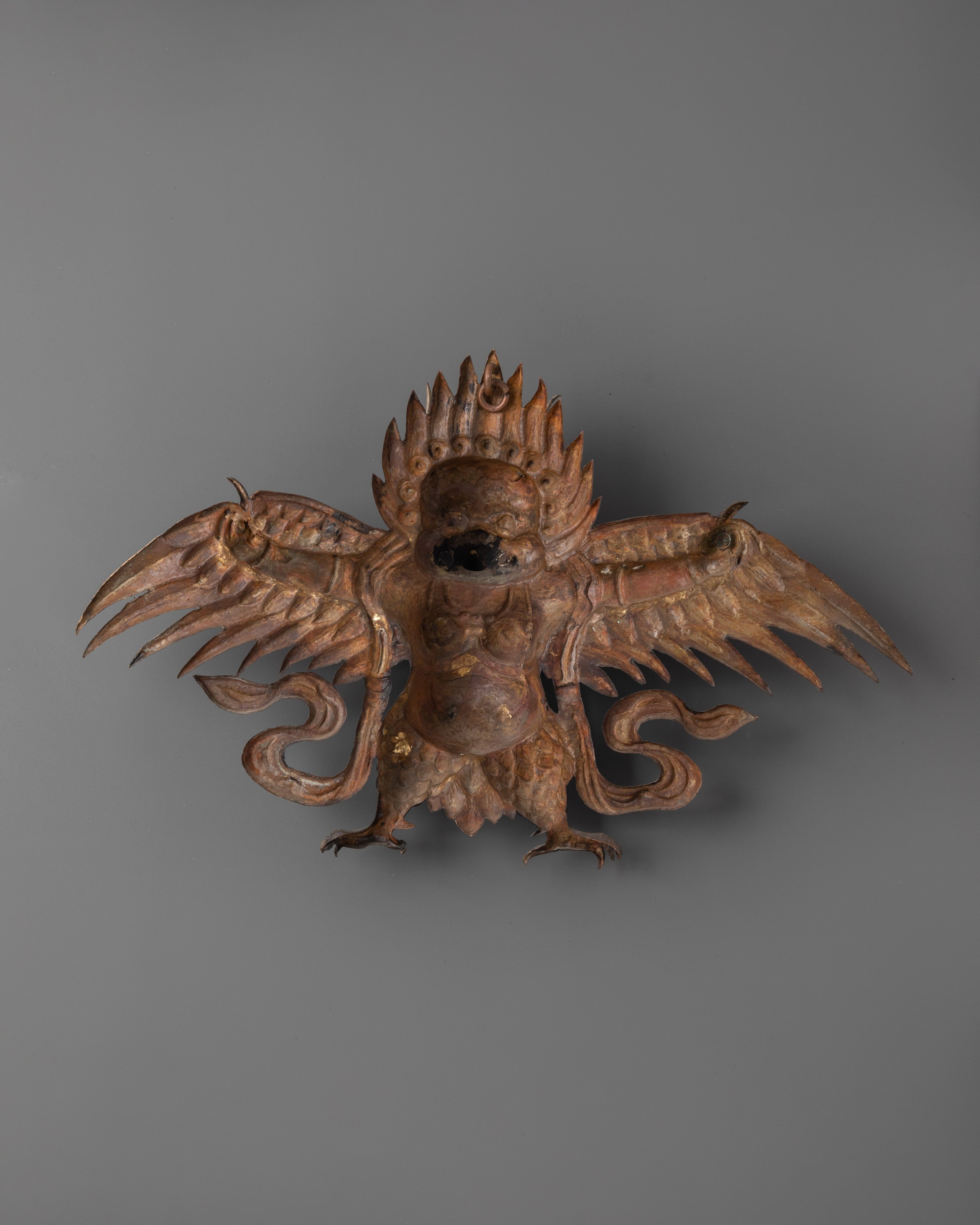 Oxidized Copper Garuda Wall Hanging | Handcrafted Tibetan Wall Art