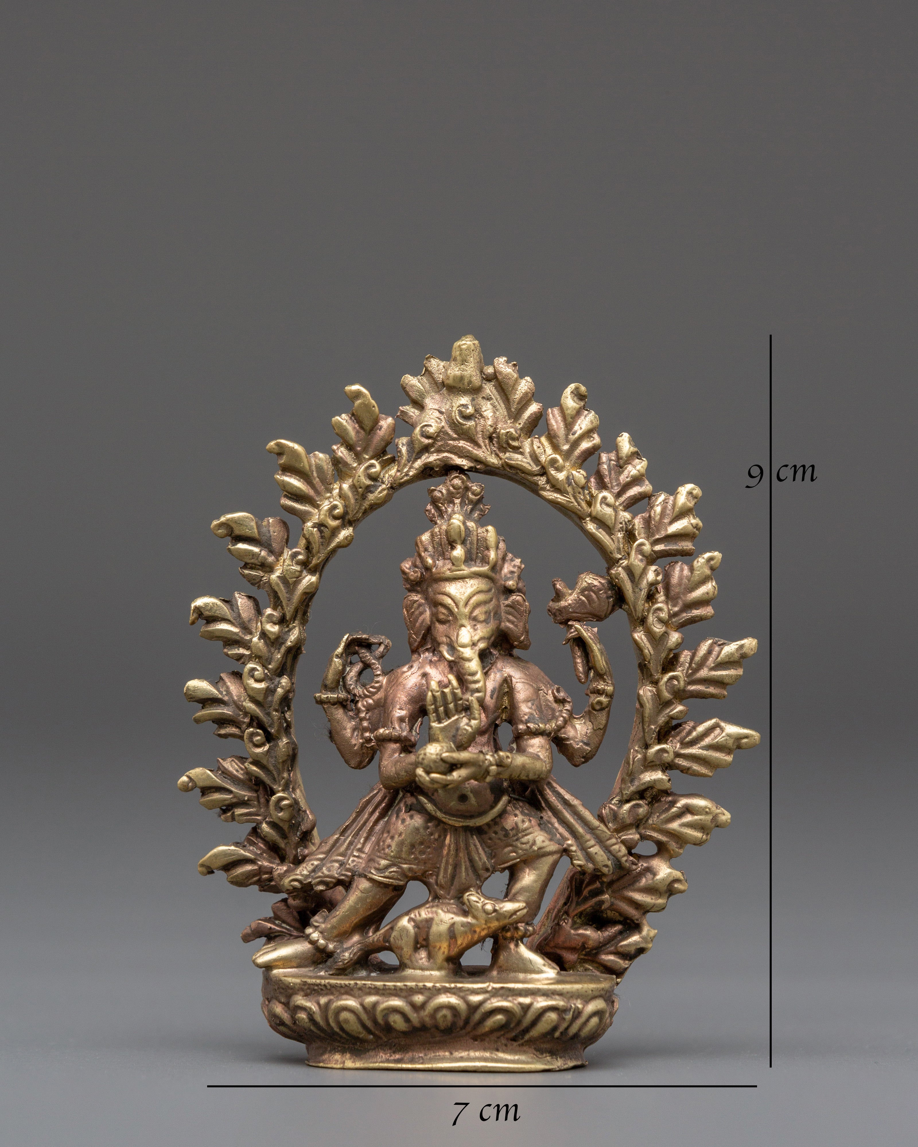 Sacred Statue of Wisdom Icon Ganesha | Brass Hindu God of Knowledge and Success