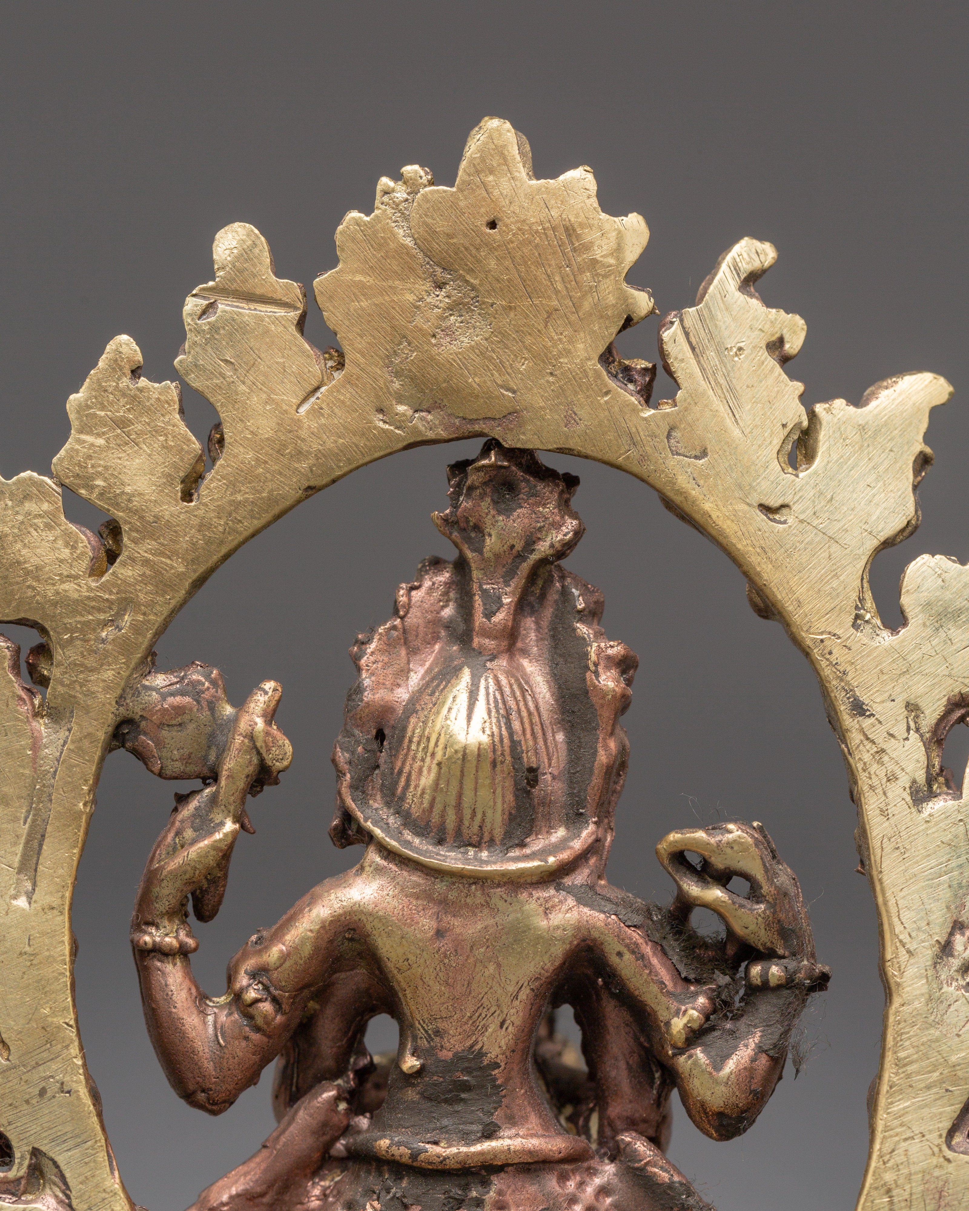 Sacred Statue of Wisdom Icon Ganesha | Brass Hindu God of Knowledge and Success