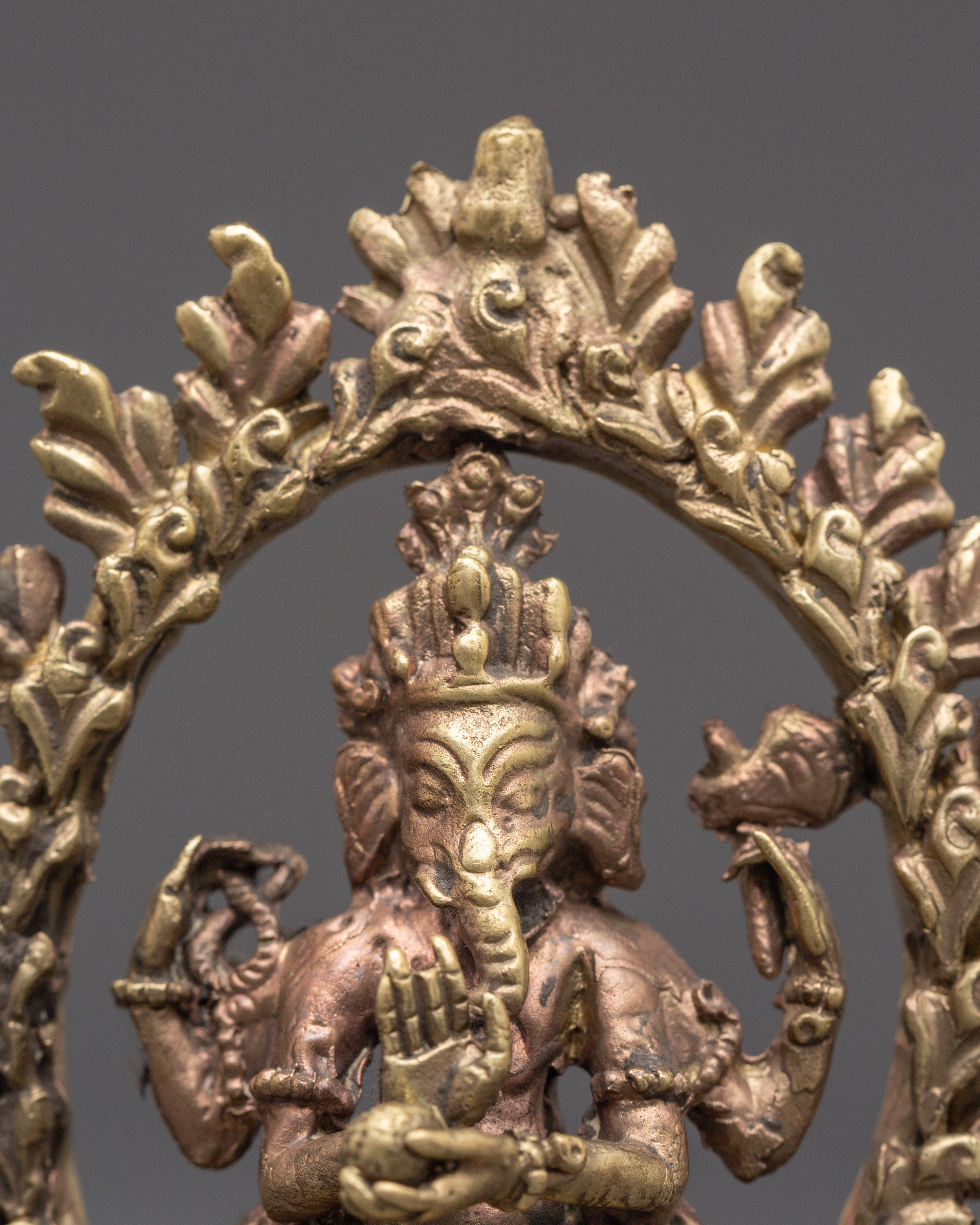 Sacred Statue of Wisdom Icon Ganesha | Brass Hindu God of Knowledge and Success