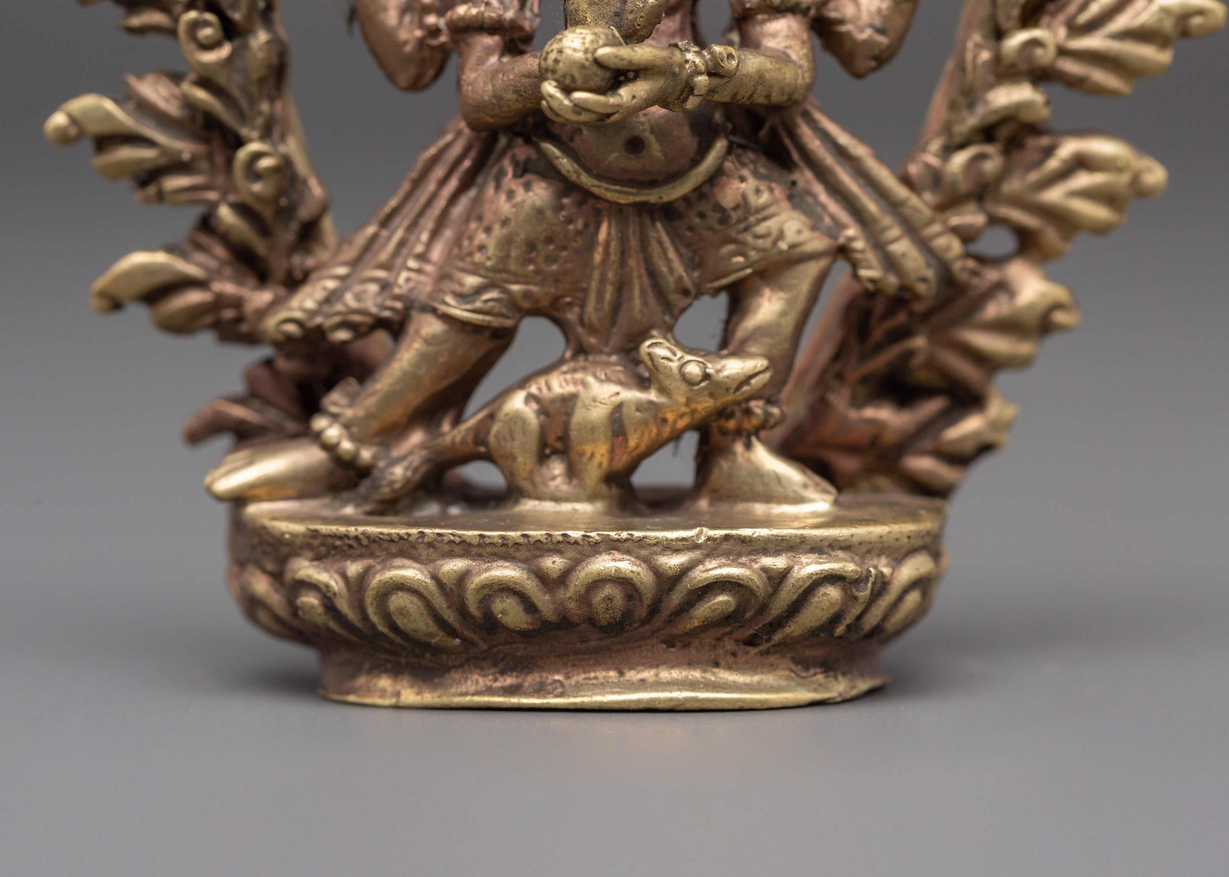 Sacred Statue of Wisdom Icon Ganesha | Brass Hindu God of Knowledge and Success