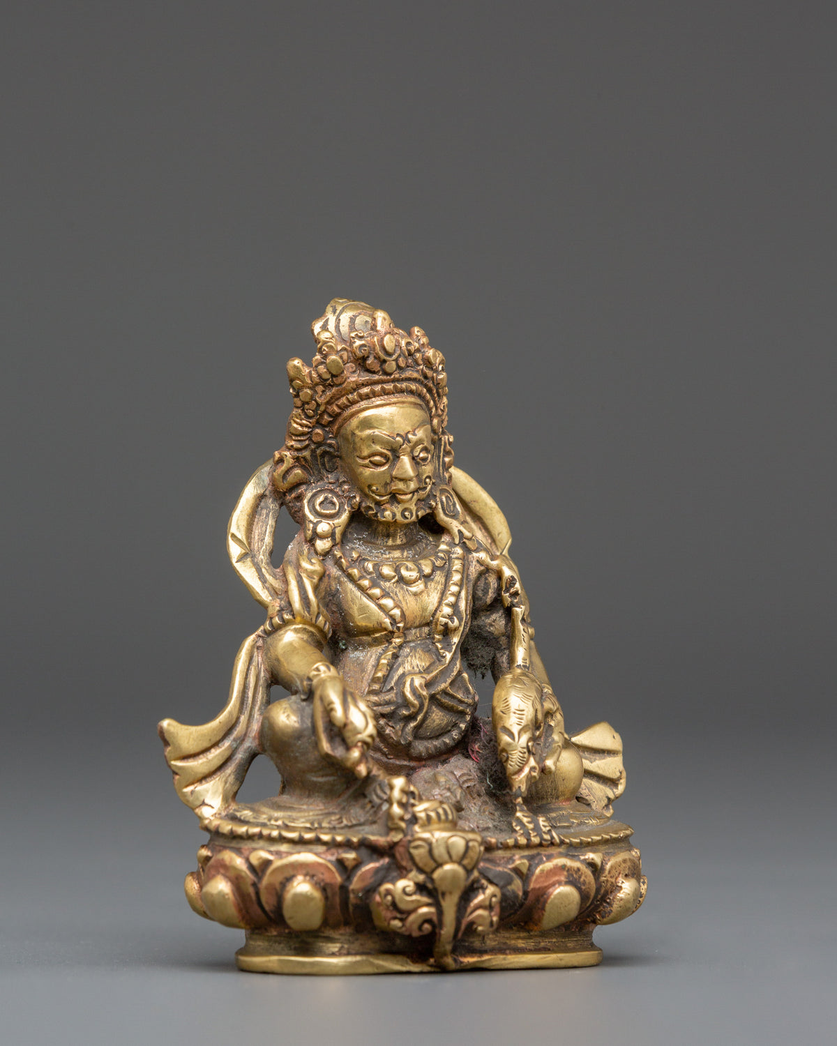 Hand-Crafted Wealth Deity Dzambhala Statue | Symbol of Prosperity and Abundance