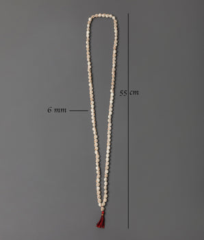 Sacred Buddhist Meditation Mala With Skull Design | 108 Prayer Beads