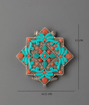 Authentic Tibetan Ghau Box Locket | Buddhist Relic Pendant for Devotion