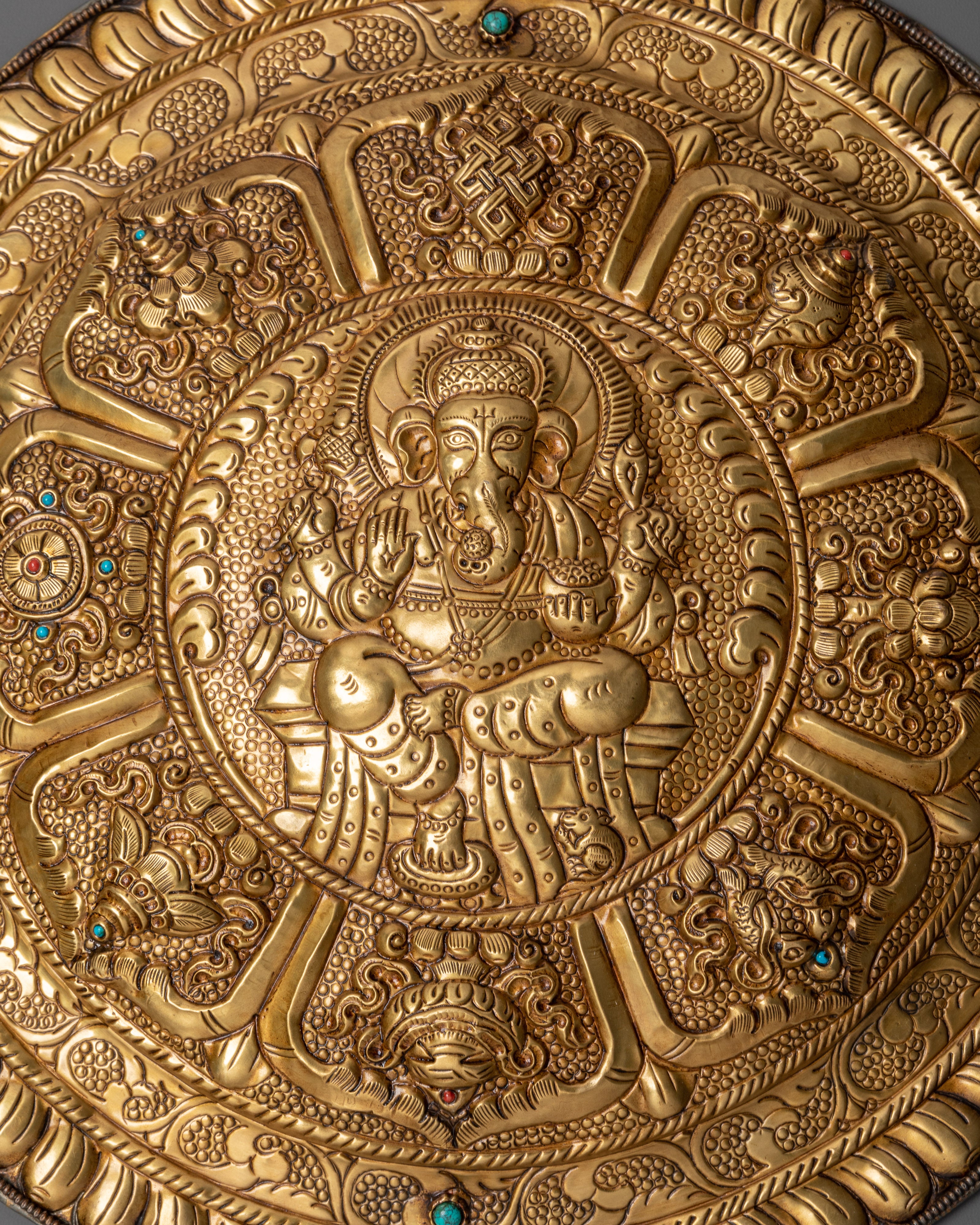 Lord Ganesh Brass Wall Hanging | A Symbol of Prosperity and Blessings