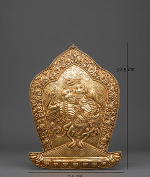Skeleton Deity Chitipati Wall Hanging | The Lord of the Cremation Grounds