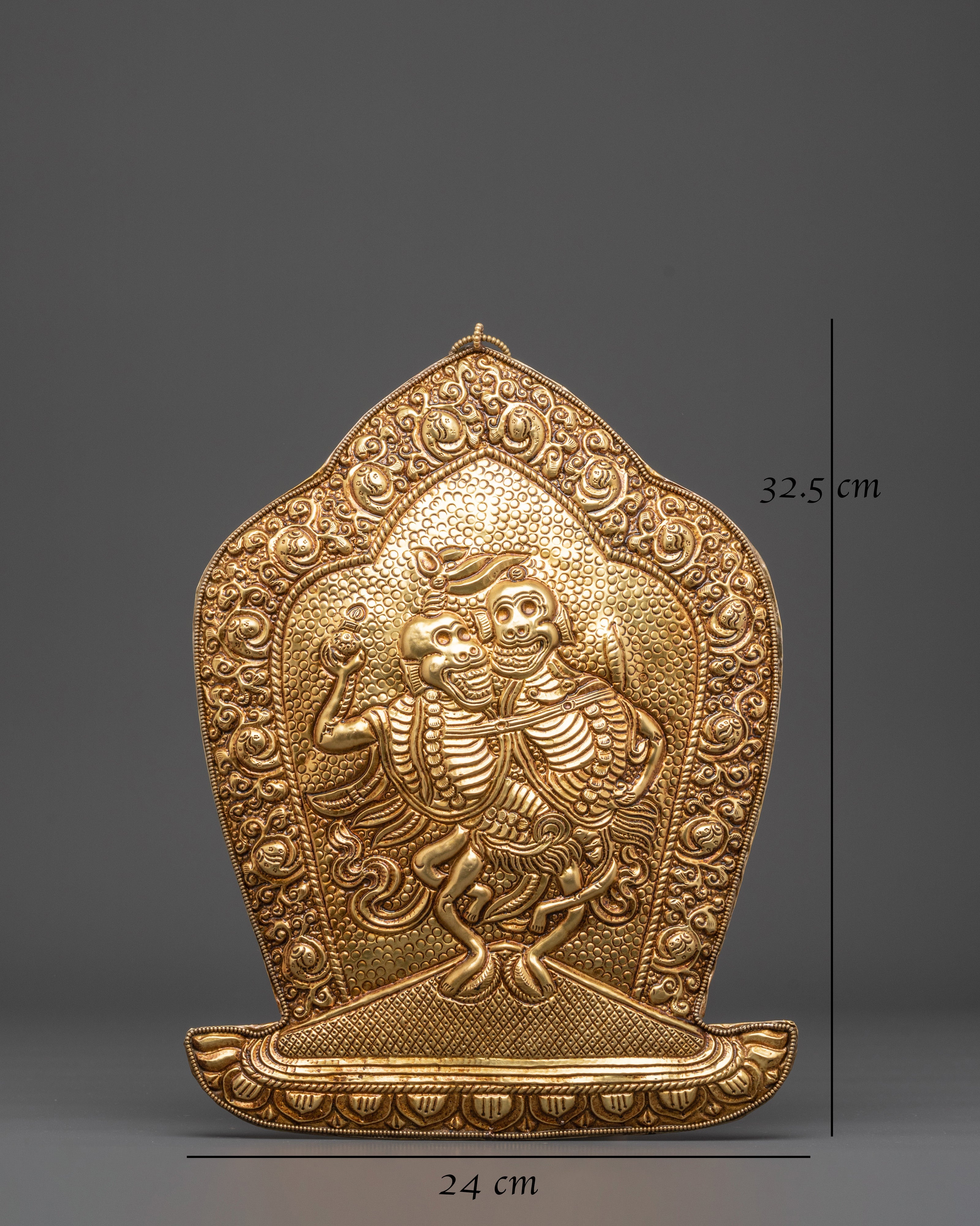 Skeleton Deity Chitipati Wall Hanging | The Lord of the Cremation Grounds