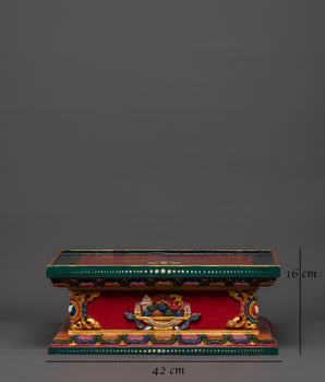 Handcrafted Stupa Stand for Buddhist Rituals