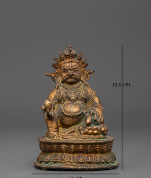 Copper Statue of Dzambhala | Statue for Prosperity and Blessings