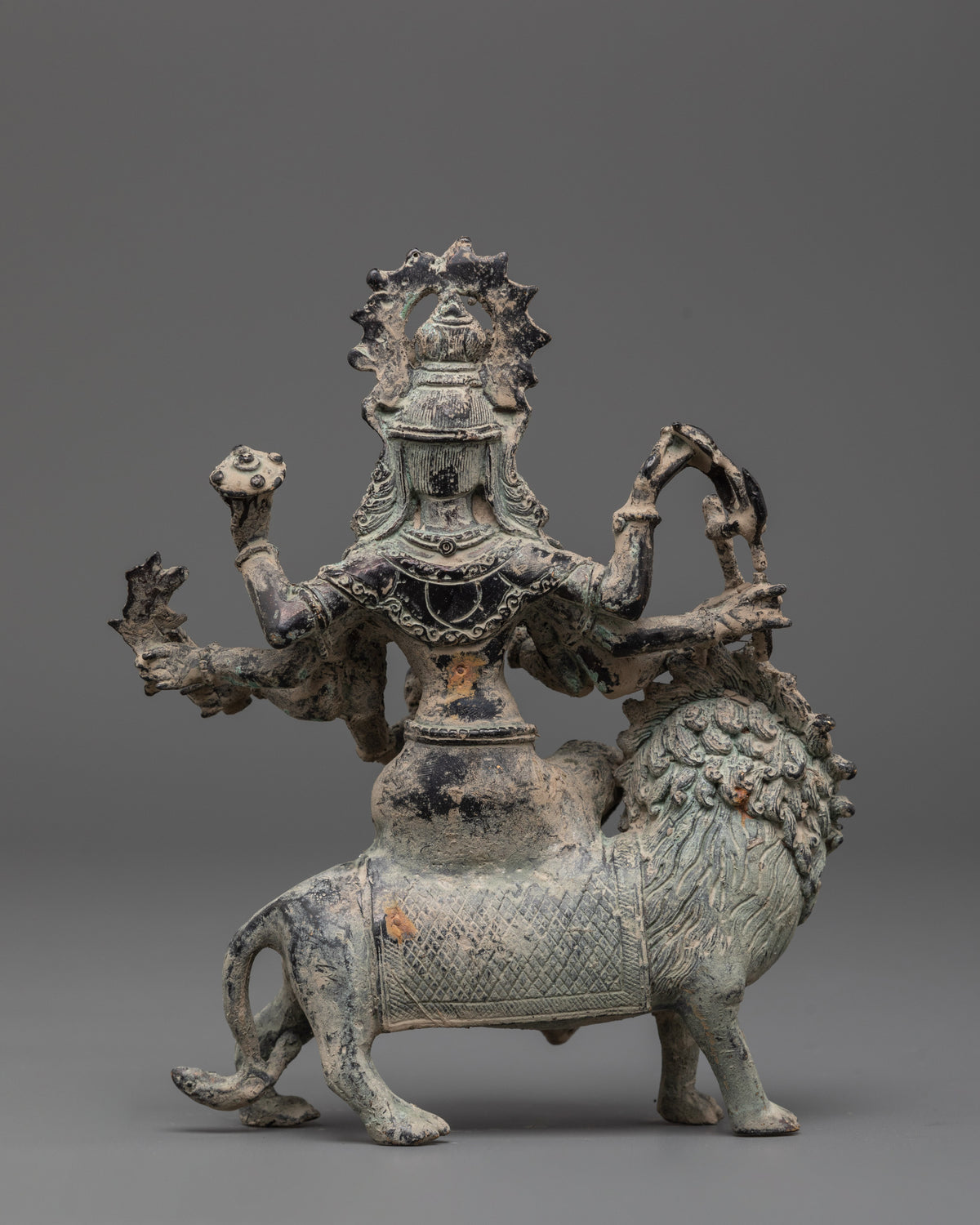 Handmade Brass Durga Statue for Protection and Strength