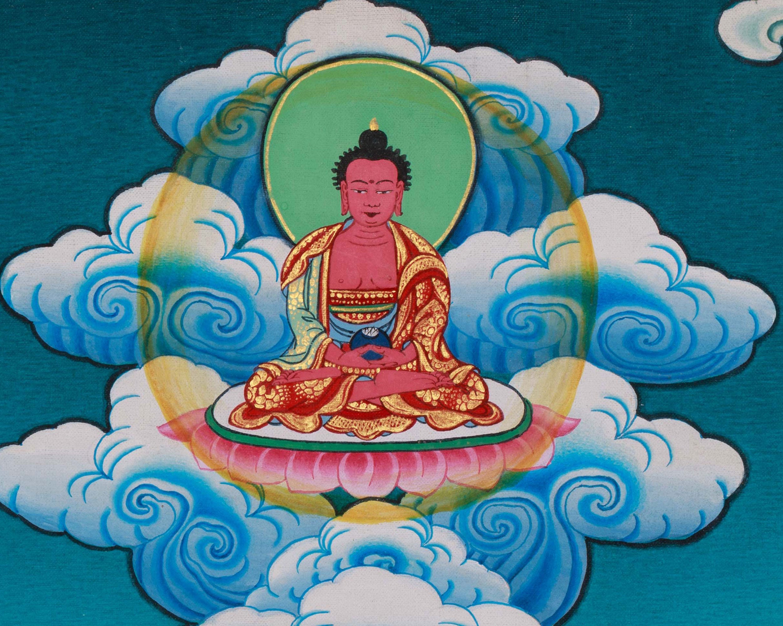 1000 Armed Chenrezig Buddhist Thangka | Hand Painted Compassion Deity Artwork
