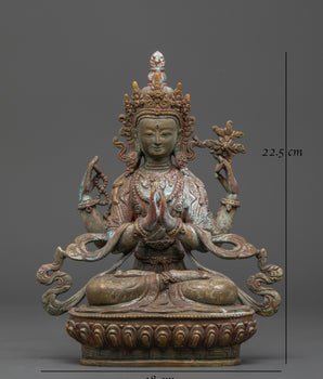 Statue of Bodhisattva Chenrezig | Deity of Compassion