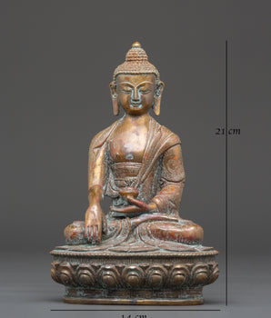 Handmade Tibetan Statue of Shakyamuni Buddha | Symbol of Enlightenment