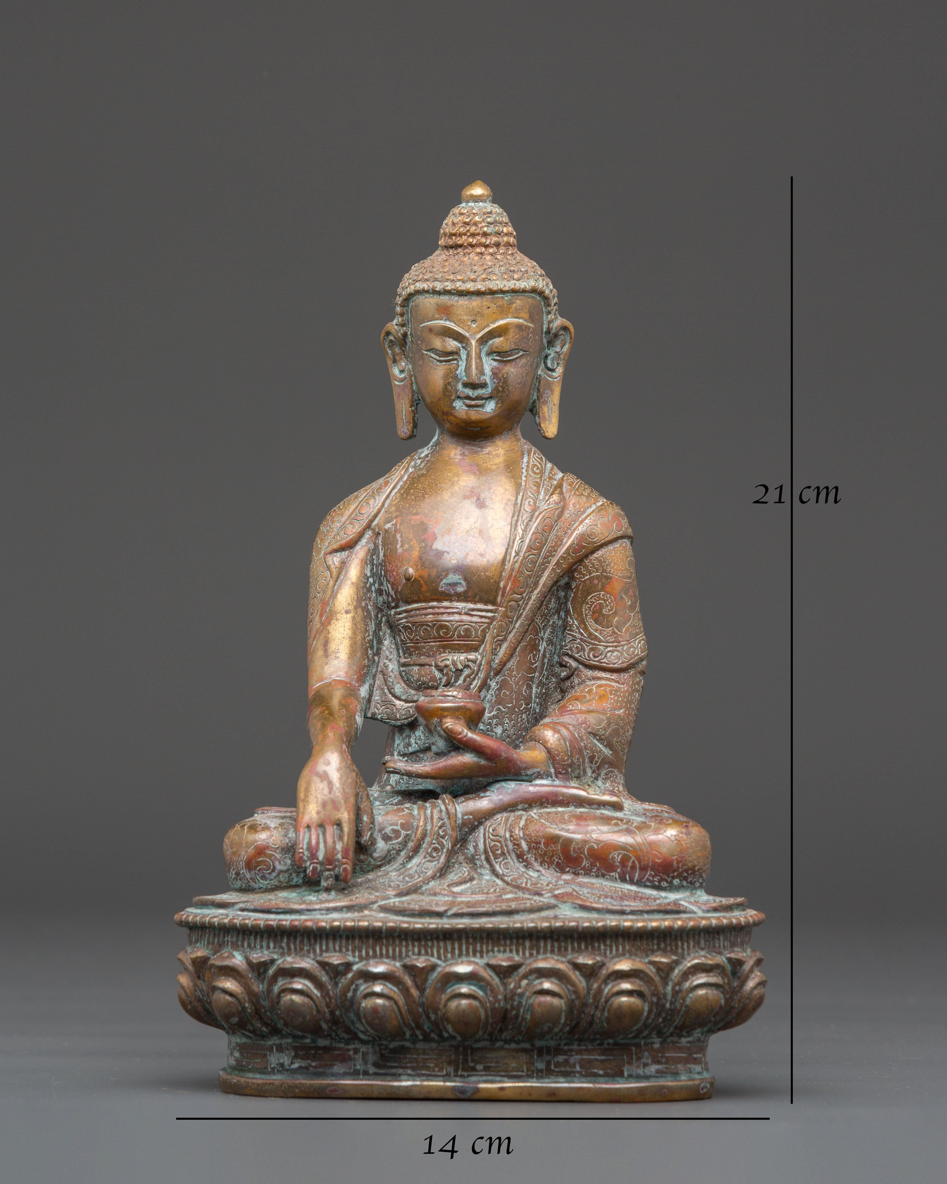 Handmade Tibetan Statue of Shakyamuni Buddha | Symbol of Enlightenment