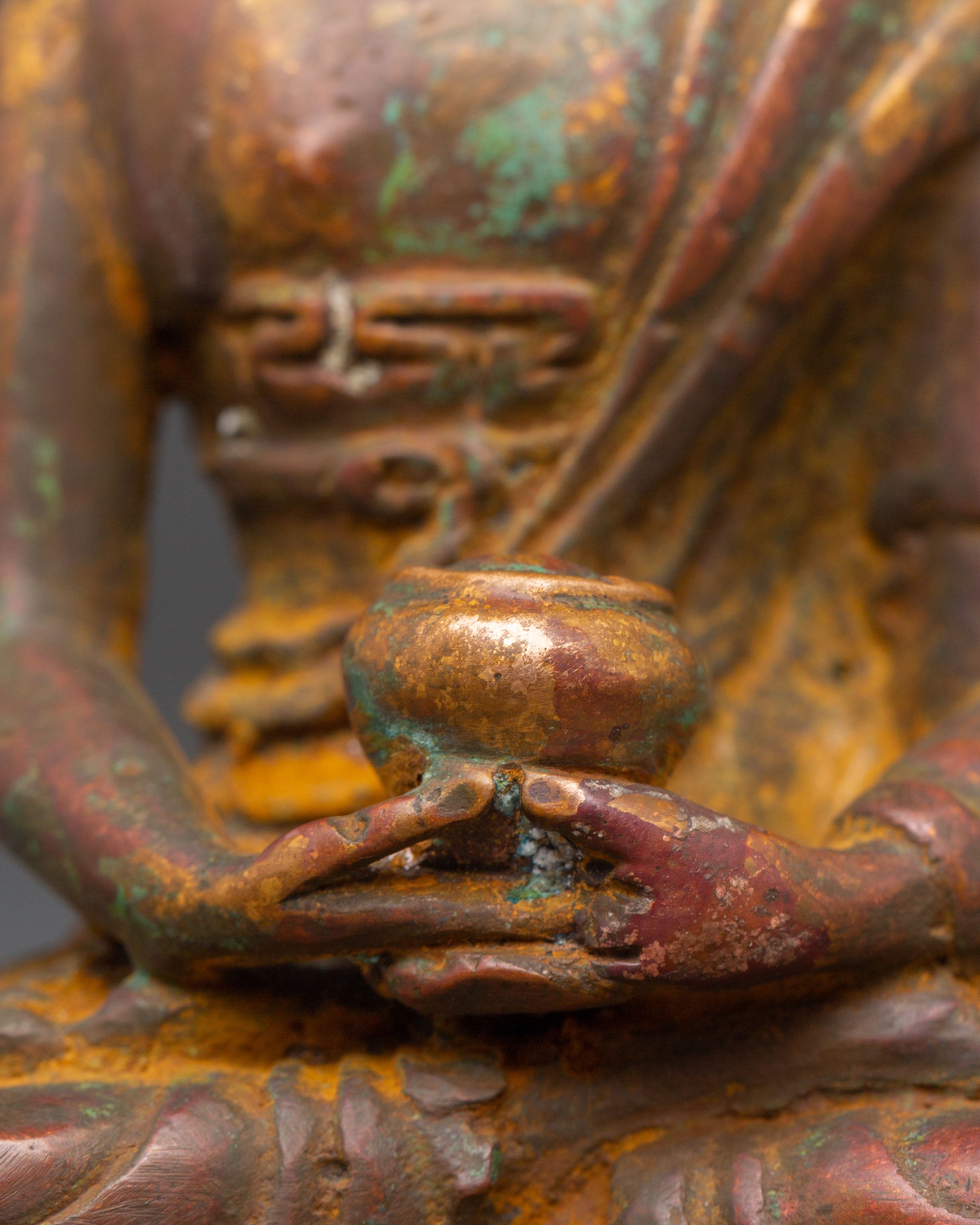 Himalayan Copper Amitabha Buddha Statue | Symbol of Light & Wisdom