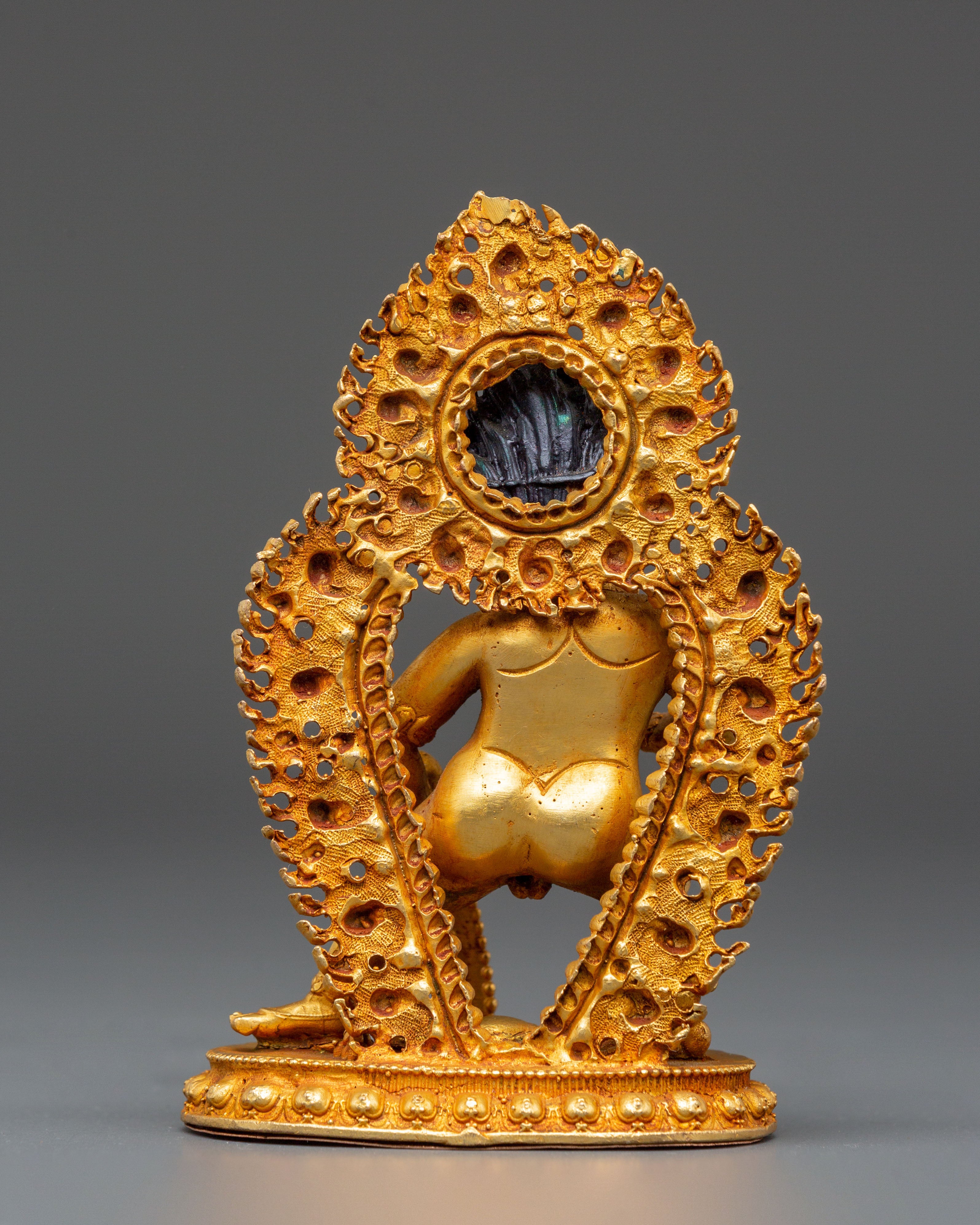 Wealth Guardian Black Dzambhala Statue | Himalayan Handcrafted Artwork