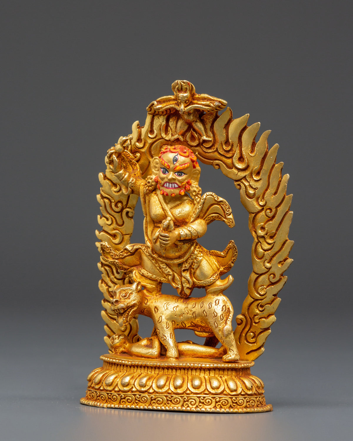 Golden Dorje Drolo Statue | Fierce Protector of the Dharma