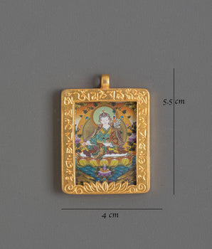 Padmasambhava Thangka Print Locket | Symbol of Enlightened Wisdom