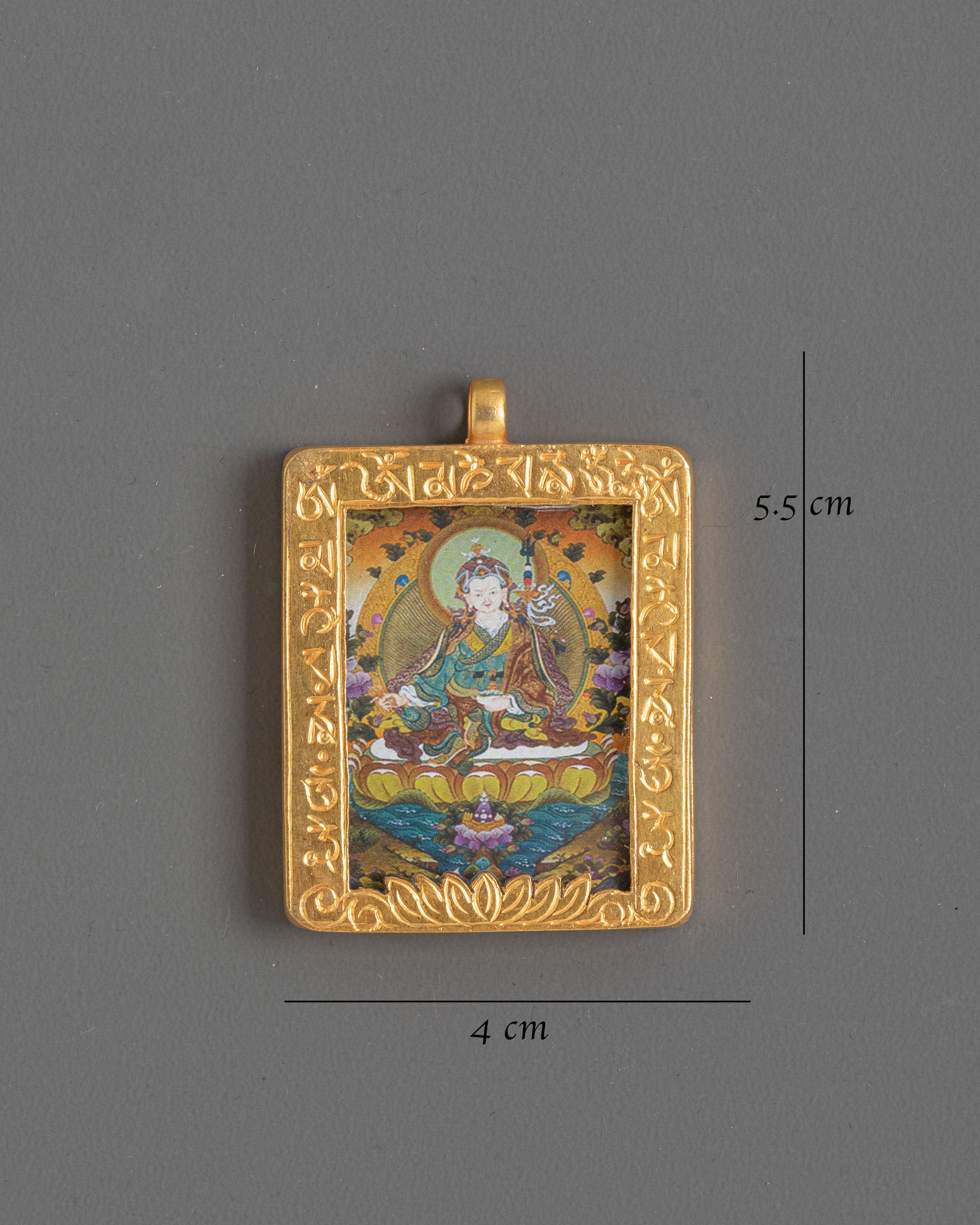 Padmasambhava Thangka Print Locket | Symbol of Enlightened Wisdom