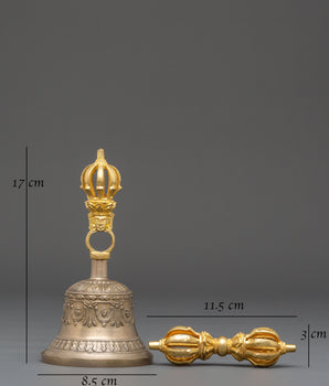 Bell and Vajra for Ritual Ceremonies | Symbol of Wisdom and Compassion
