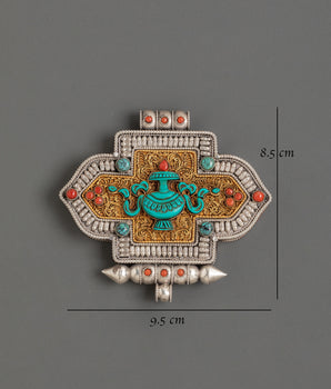 Handcrafted Tibetan Buddhist Ghau Box Locket | Sacred Himalayan Amulet for Protection