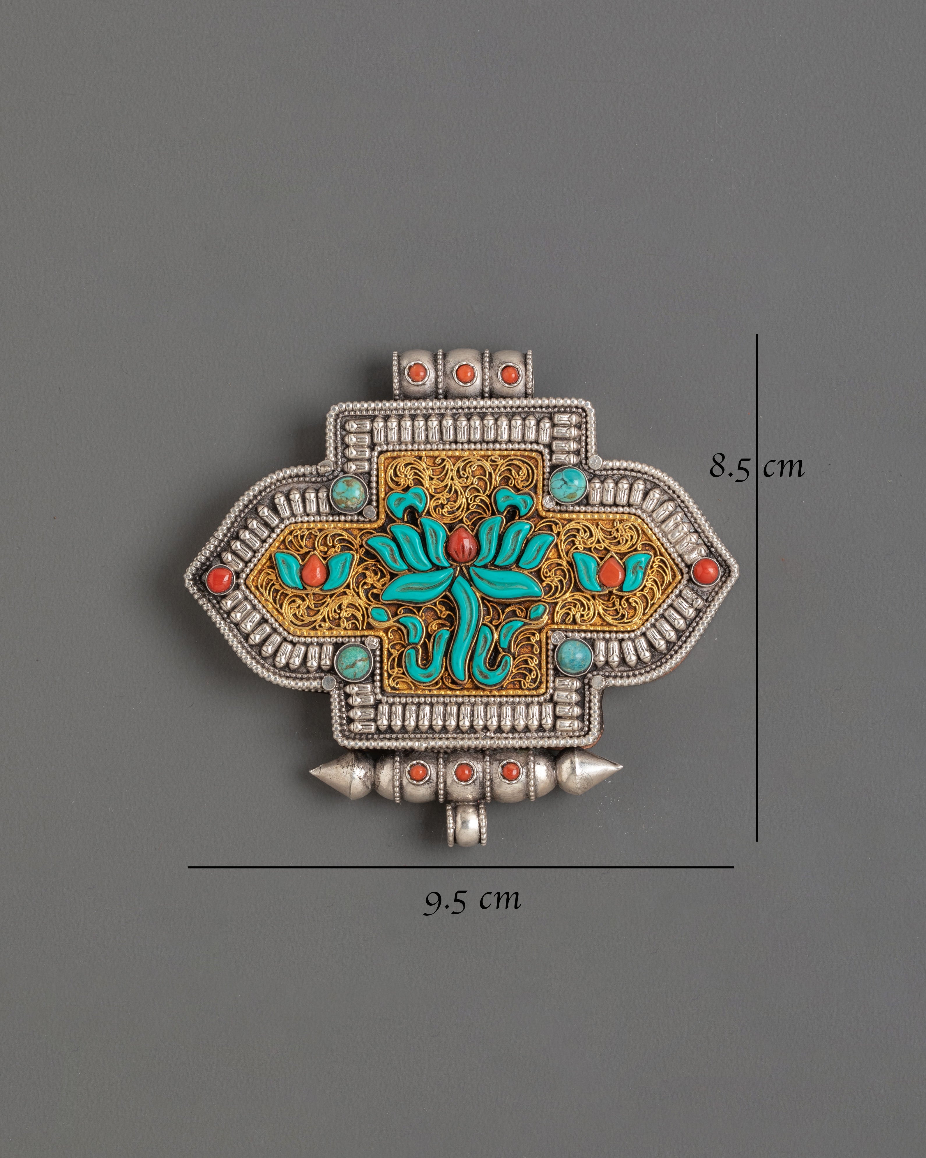 Sacred Buddhist Protective Ghau Box Locket | Tibetan Prayer Amulet Pendant