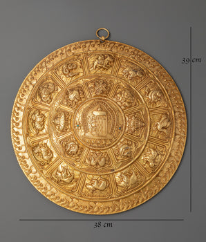 Kala Chakra Wall Hanging for Decor | Symbol of Harmony and Protection